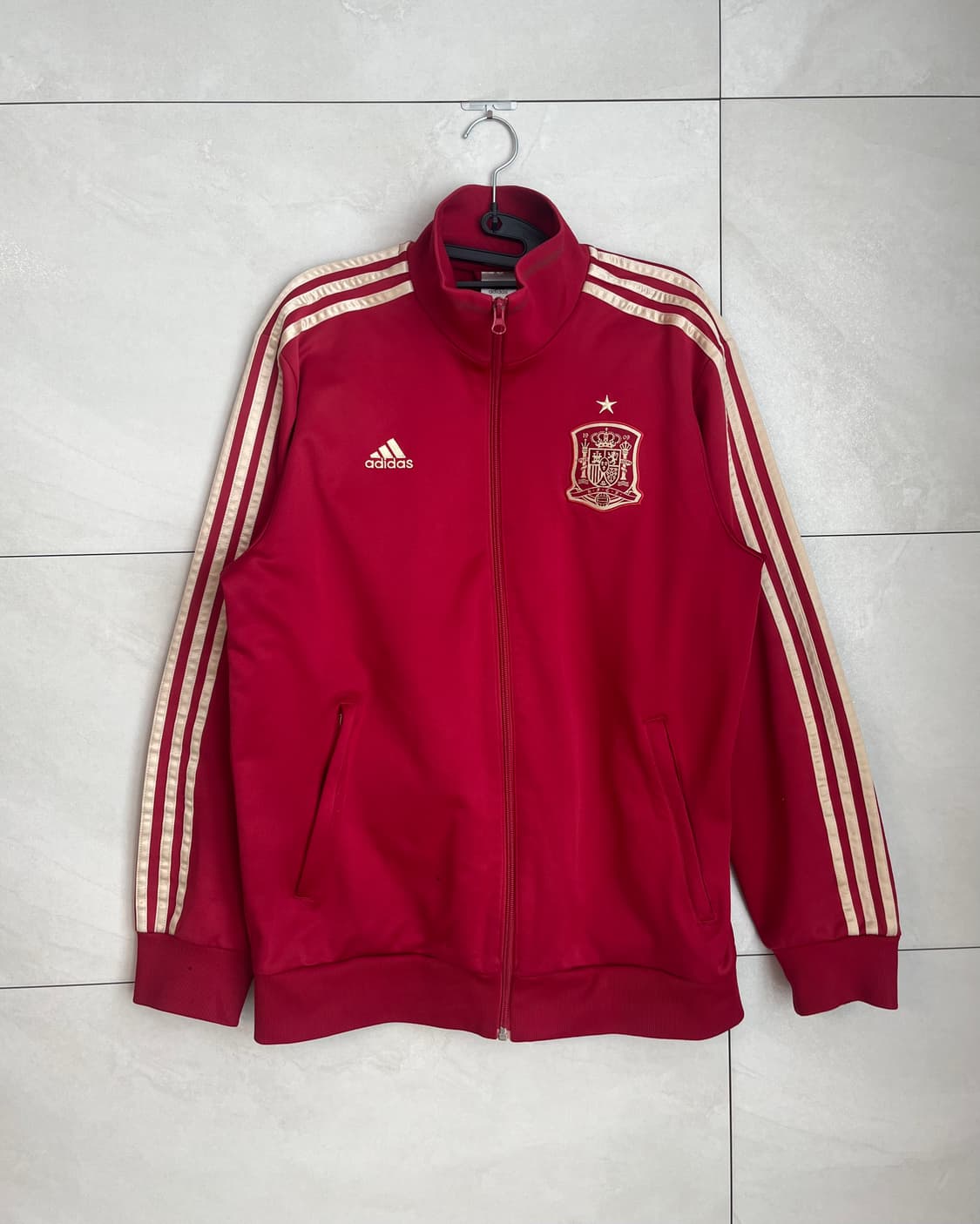 [110] 아디다스 스페인 국대 버건디,골드라인 축구 져지 상품이미지1