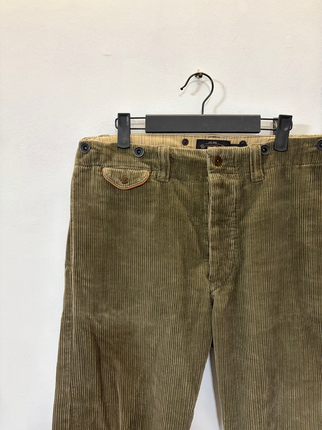 더블알엘 코듀로이 팬츠 32 (올리브) 상품이미지2