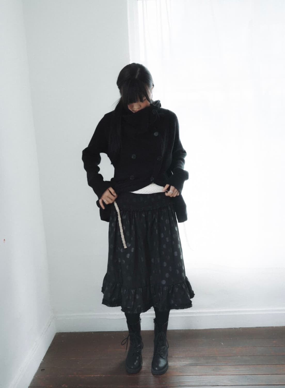 인앤양인하모니 프릴 스커트 도트 상품이미지1