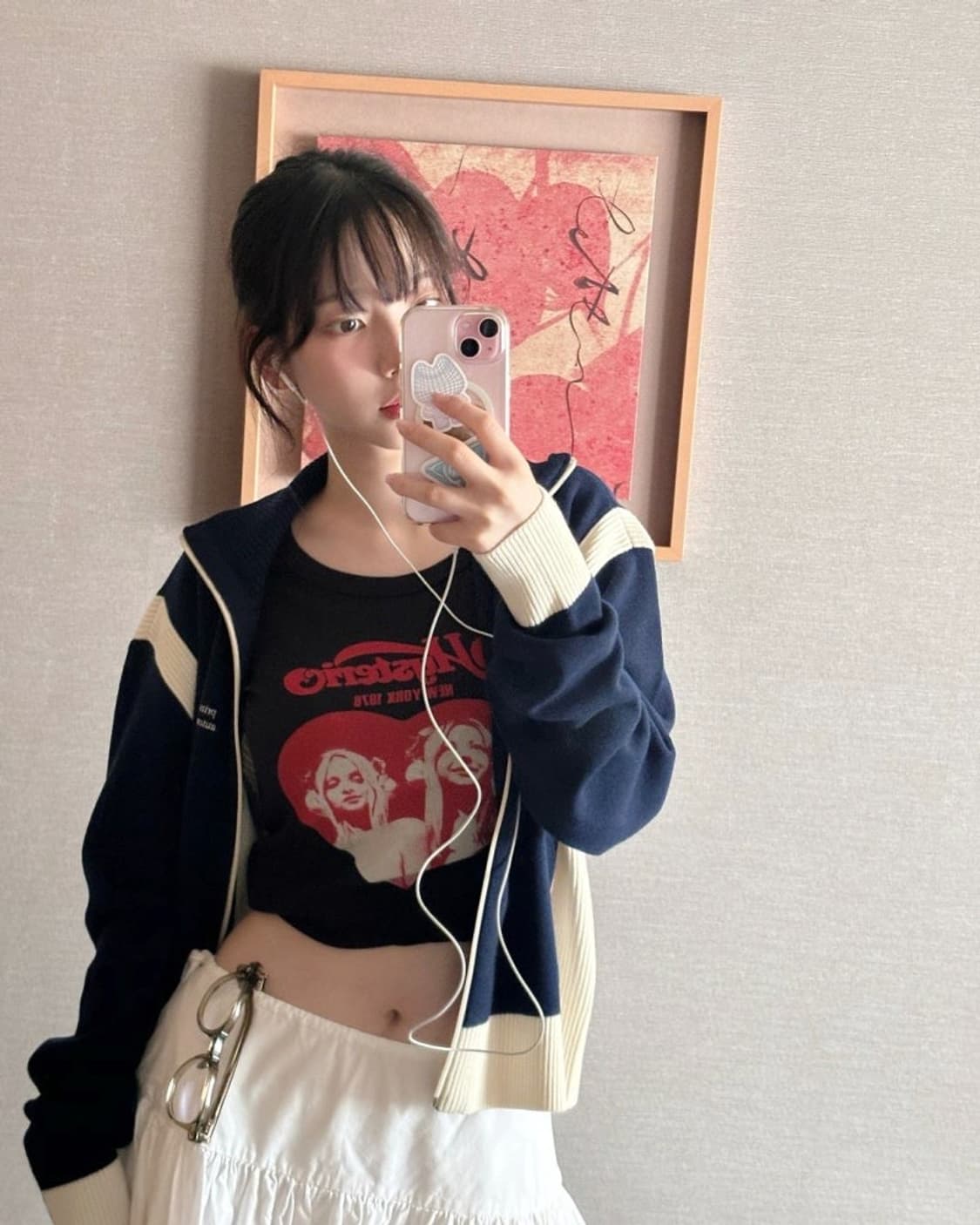 히스테릭 글래머 히스테릭 하트 치비 티셔츠 블랙 상품이미지3