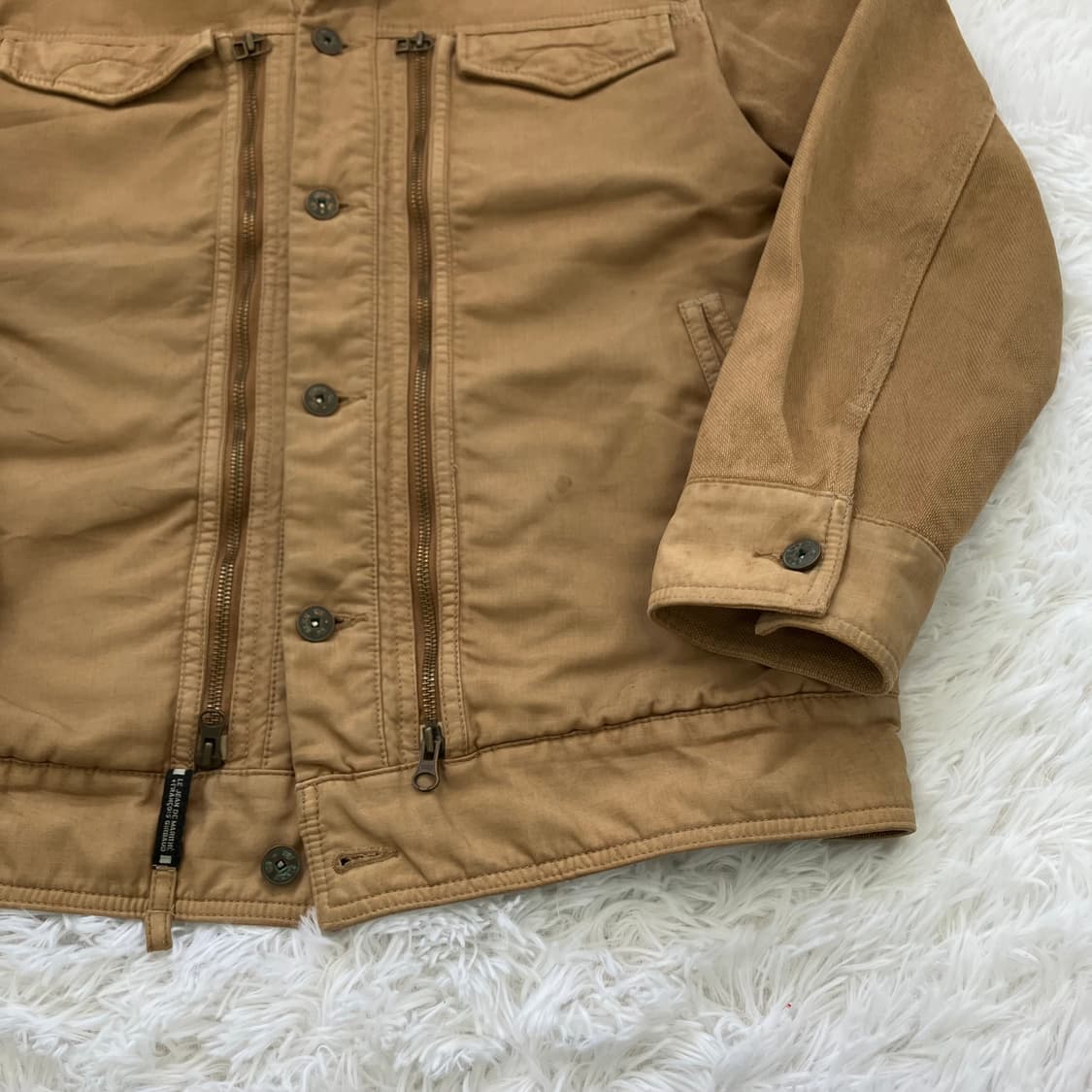 빈티지 브라운 마리스 버튼 자켓 블루종 928 y2k 스트릿 갸루 펑키  상품이미지5