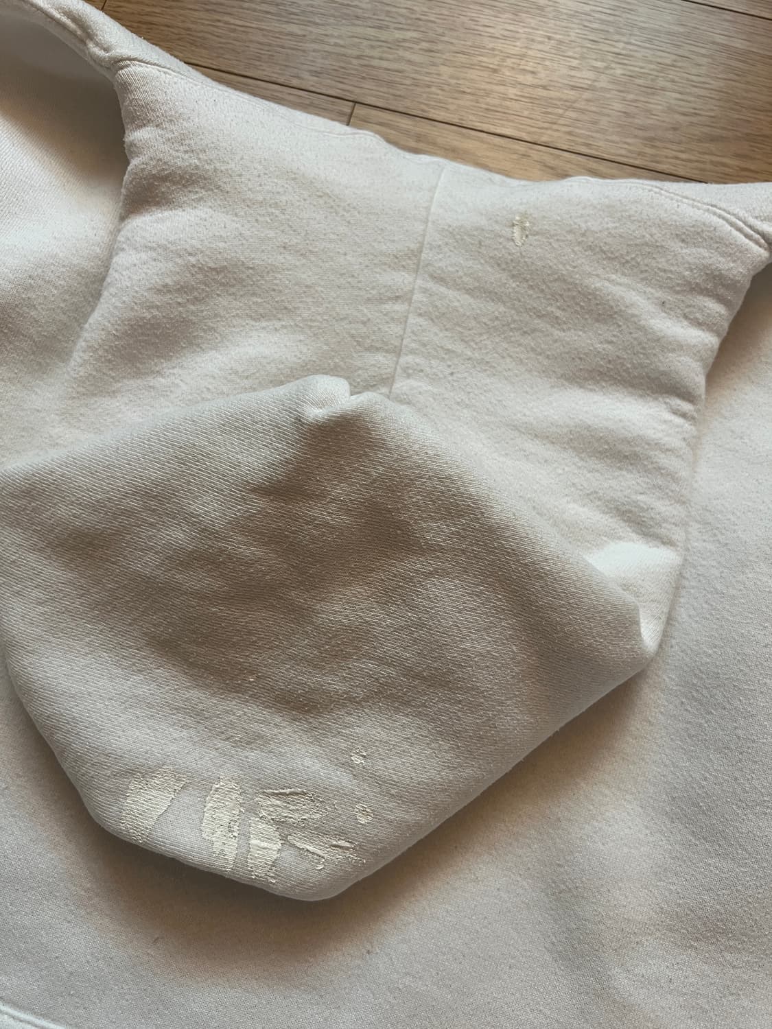 90s 러셀 빈티지 후드 화이트 XL 상품이미지8