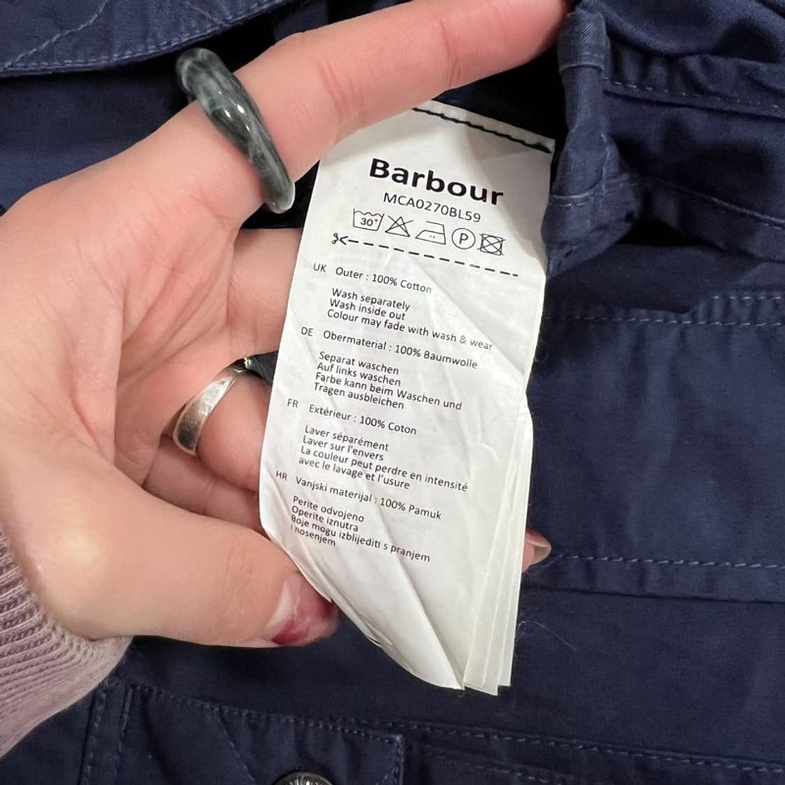 바버 인터네셔널 바이커자켓 v0760 상품이미지8