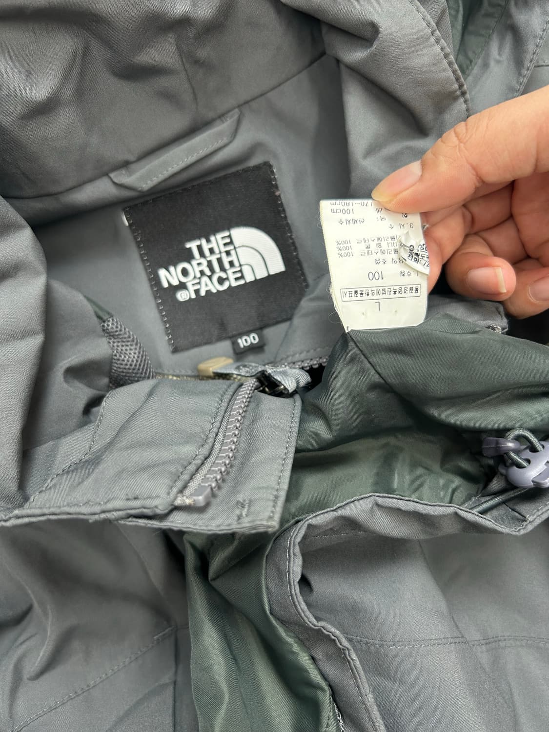 노스페이스 라이트그레이 고어텍스 바람막이 100 상품이미지8