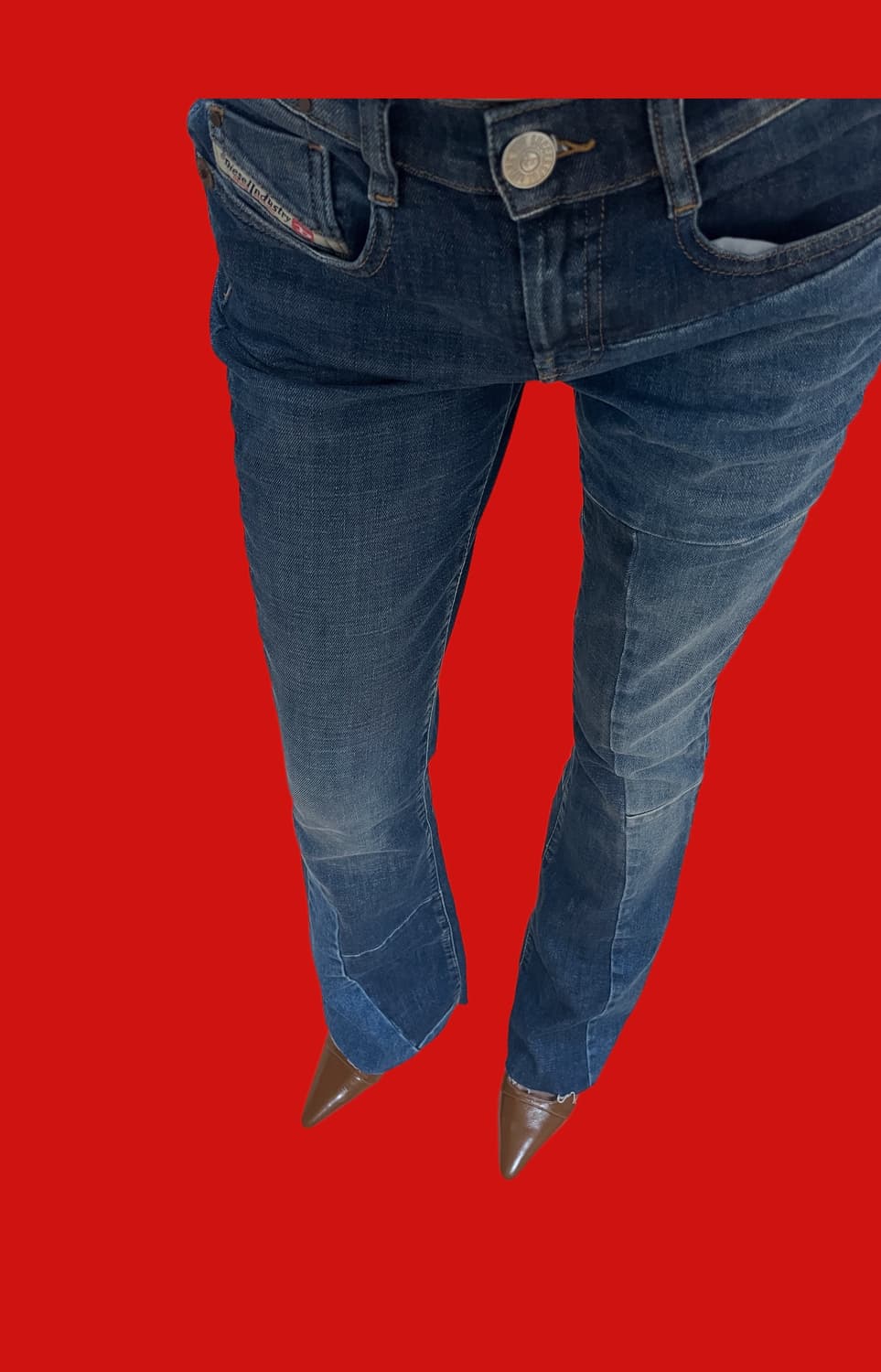 디젤 패치워크 에비진 부츠컷 새상품 상품이미지2