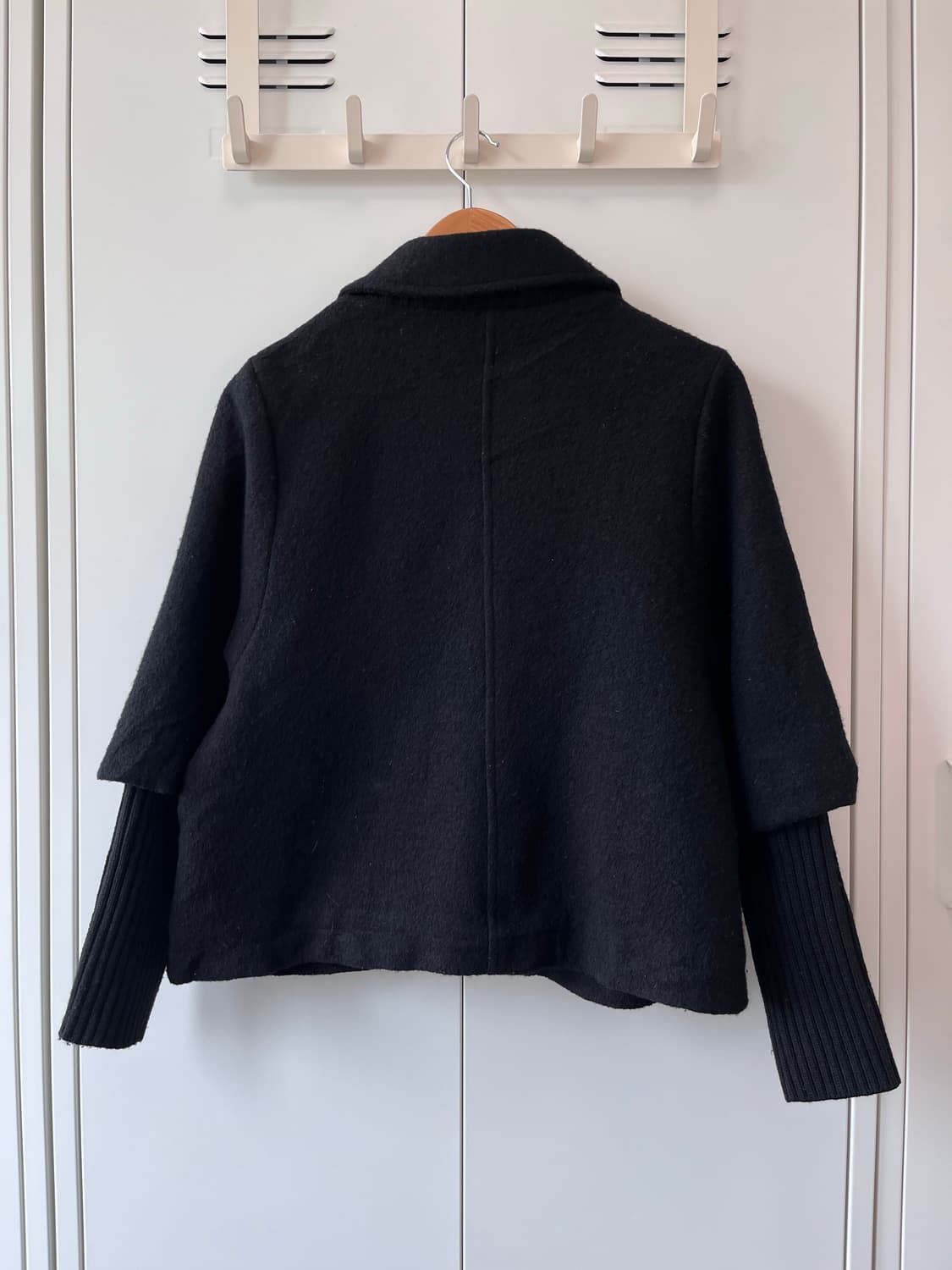 Green label relaxing 시보리 울 셔링코트 상품이미지10