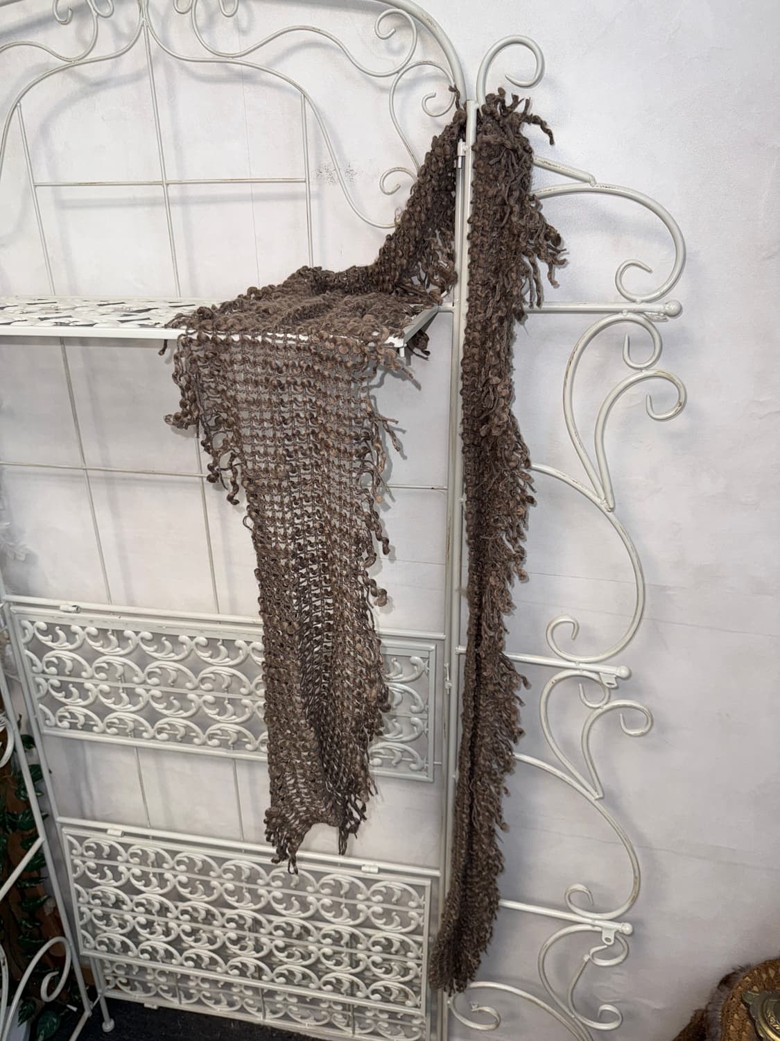 Ash brown bohemian grunge knit muffler 상품이미지1