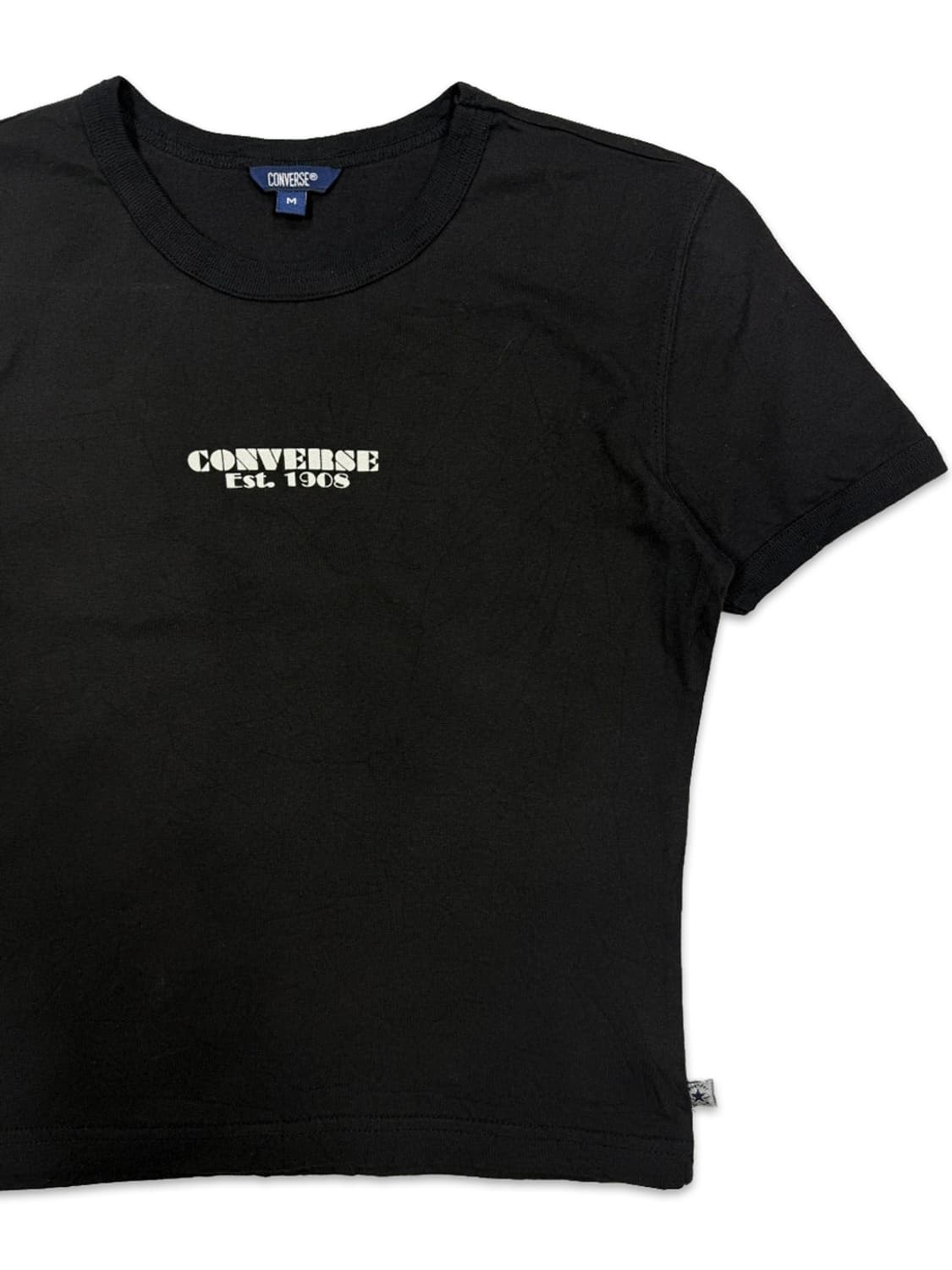 빈티지 컨버스 블랙 그레픽 크롭티 상품이미지2