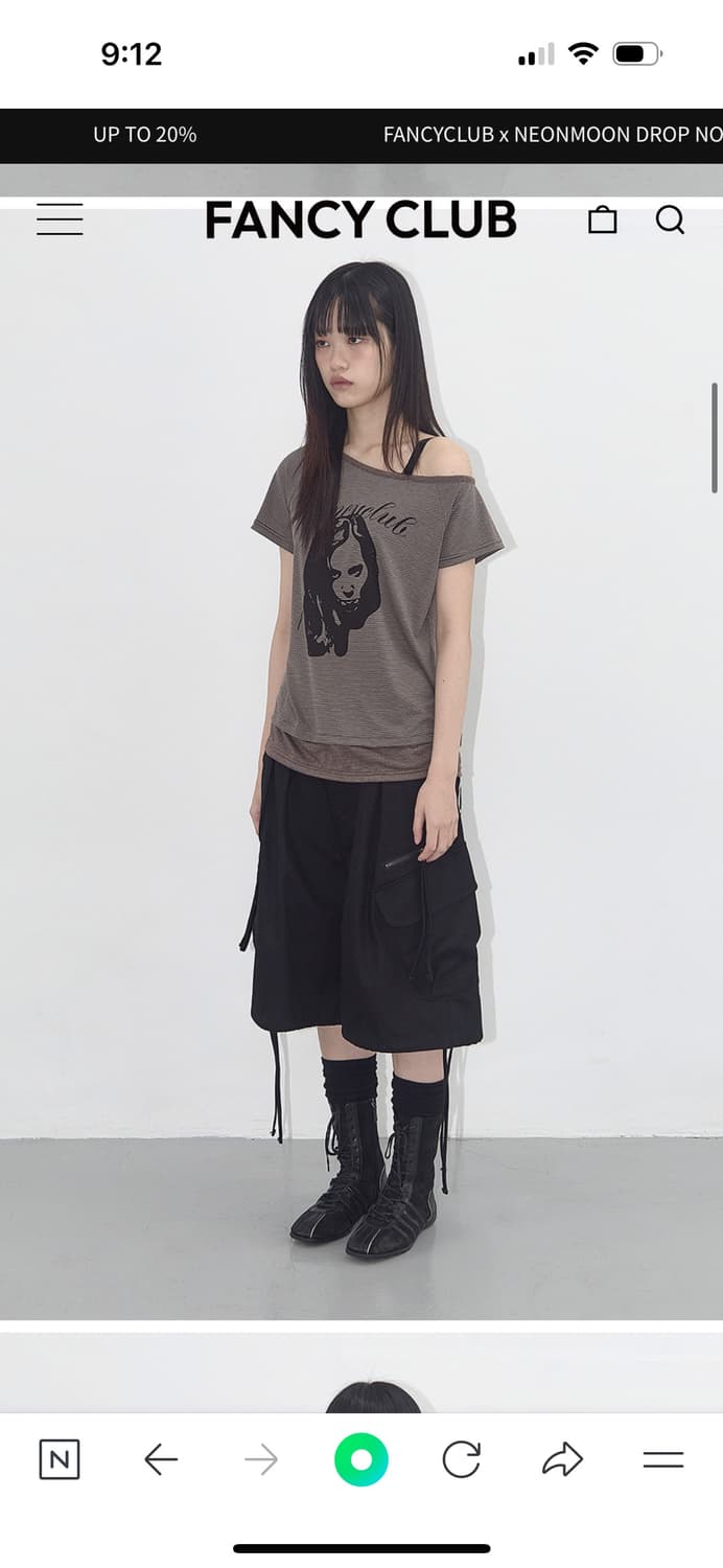 팬시클럽 MYSTIC ONE-SHOULDER TEE 상품이미지3