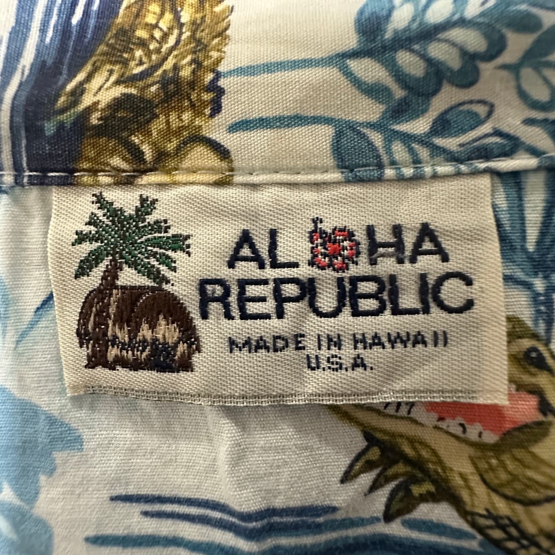 VINTAGE usa made hawaiian shirt cotton 상품이미지5