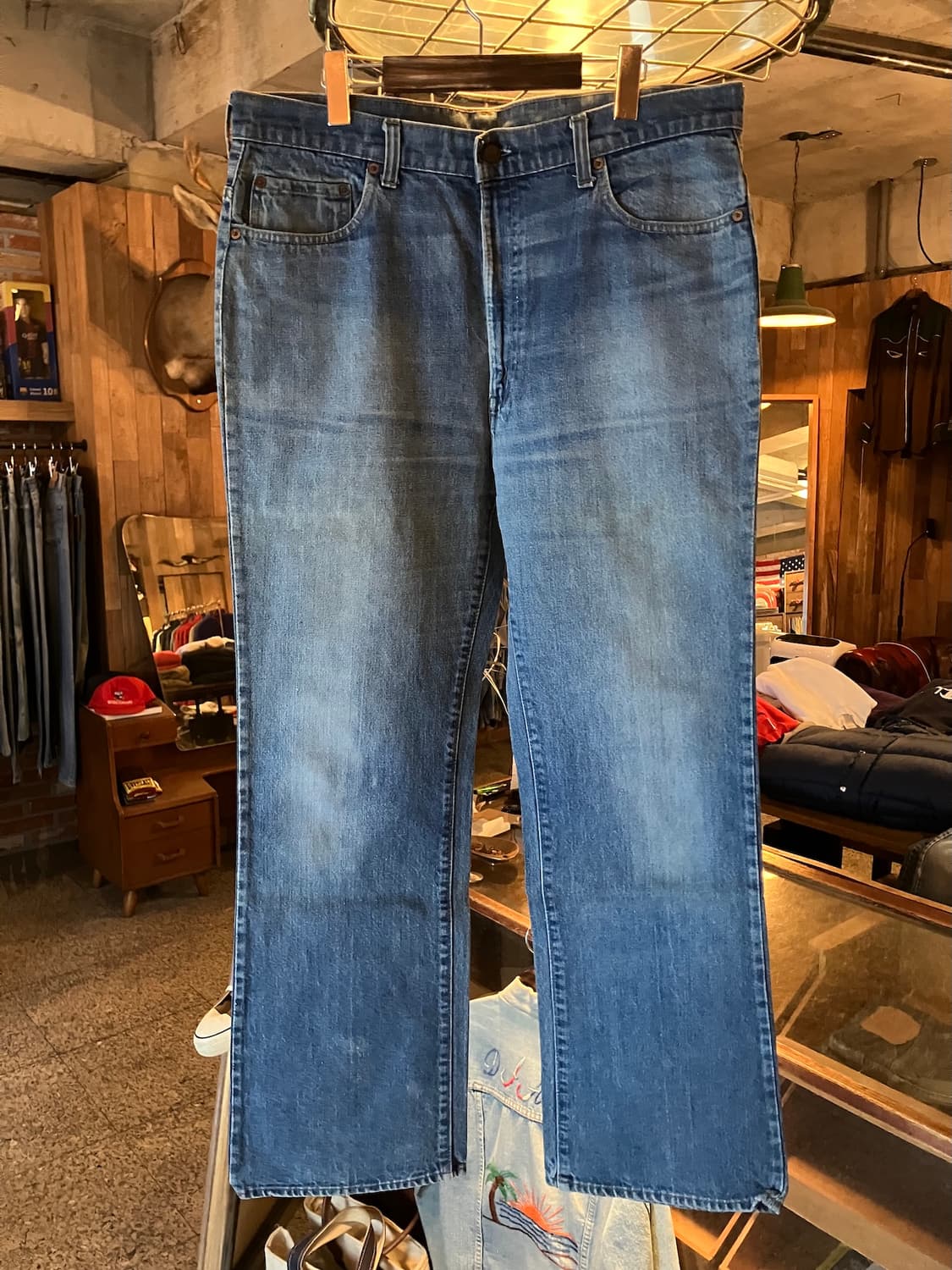 80s USA 빈티지 리바이스 66후기 517 부츠컷 데님 팬츠 상품이미지2