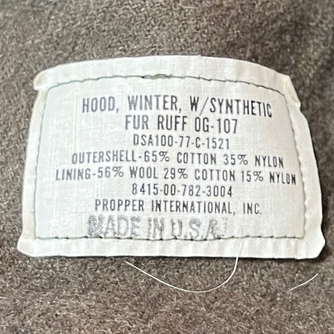 미군 오리지날 m65 개파카 후드 상품이미지6