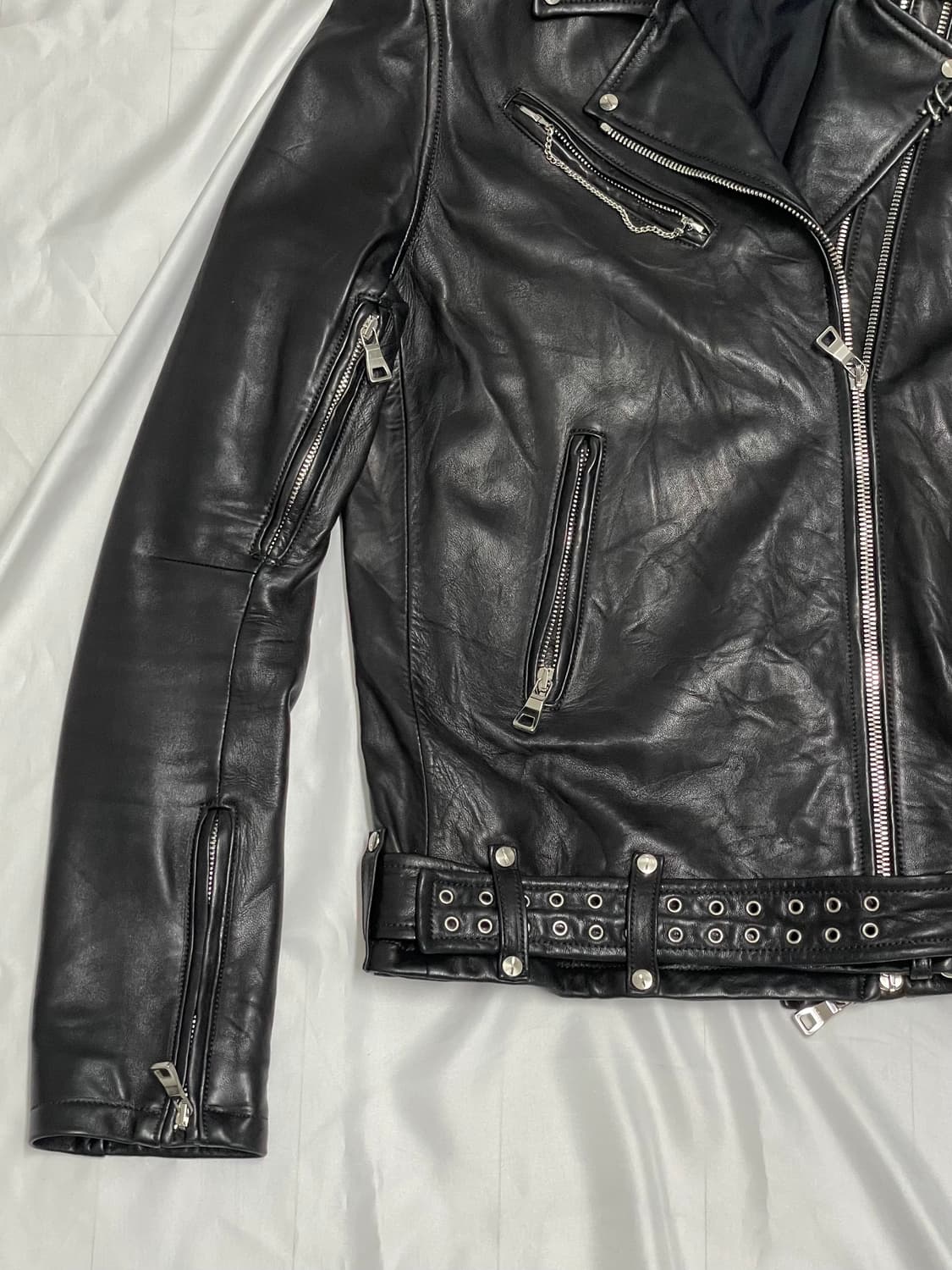 발망 11ss 데카르넹 램스킨 레더자켓 상품이미지4