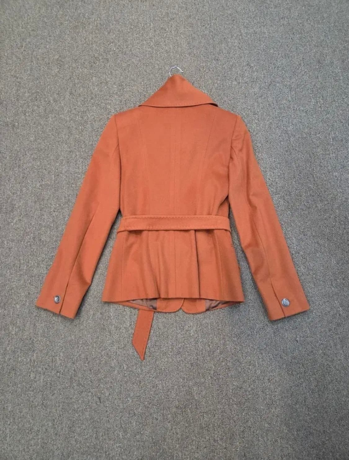 막스마라 테라코타 버진울 벨티드 자켓 상품이미지2