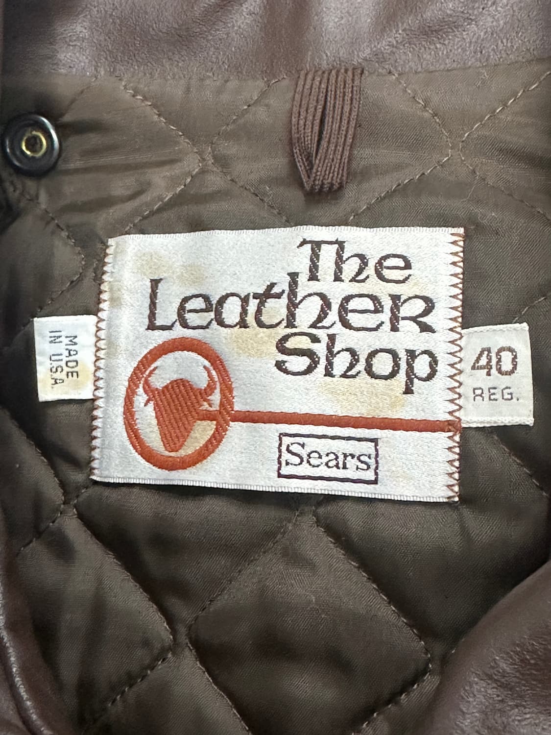 80s Sears A-2 플라이트 레더 자켓 40 상품이미지7