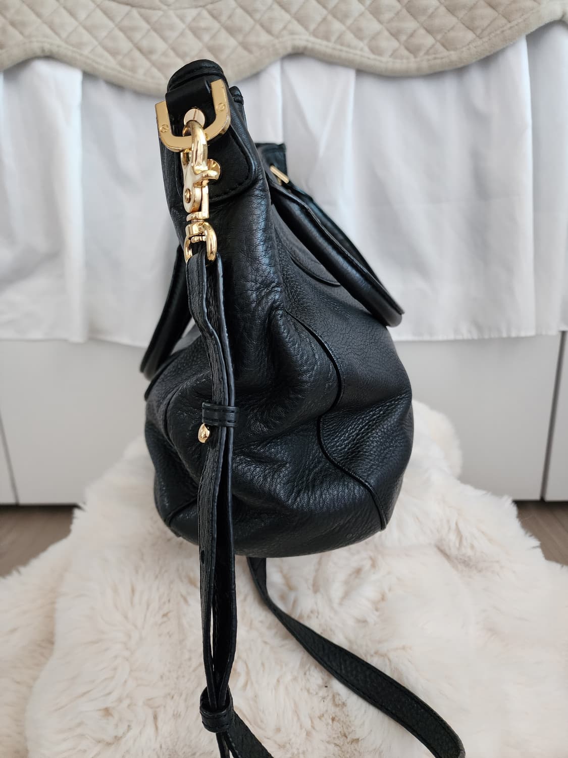 토리버치 블랙 레더 토트백 숄더백 상품이미지2