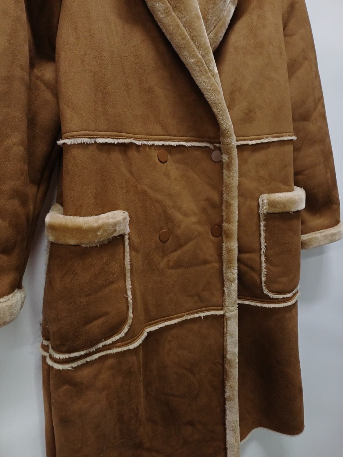 다니엘에스떼(DANIEL HECHTER) 무스탕 롱코트 (66~66반) 상품이미지7