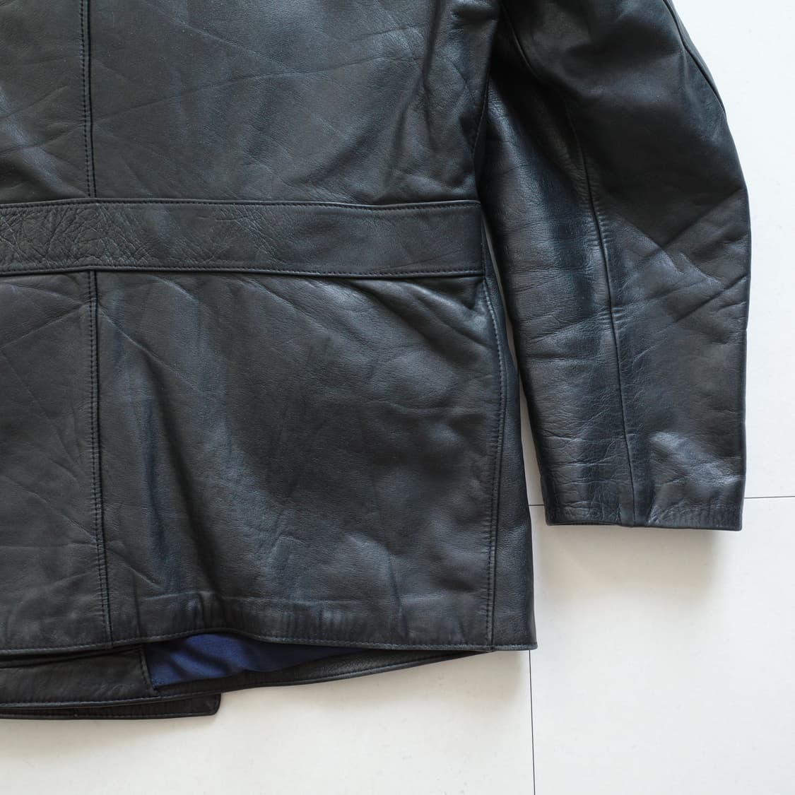 80s German Polizei 독일 경찰 레더 가죽 자켓 105 상품이미지8