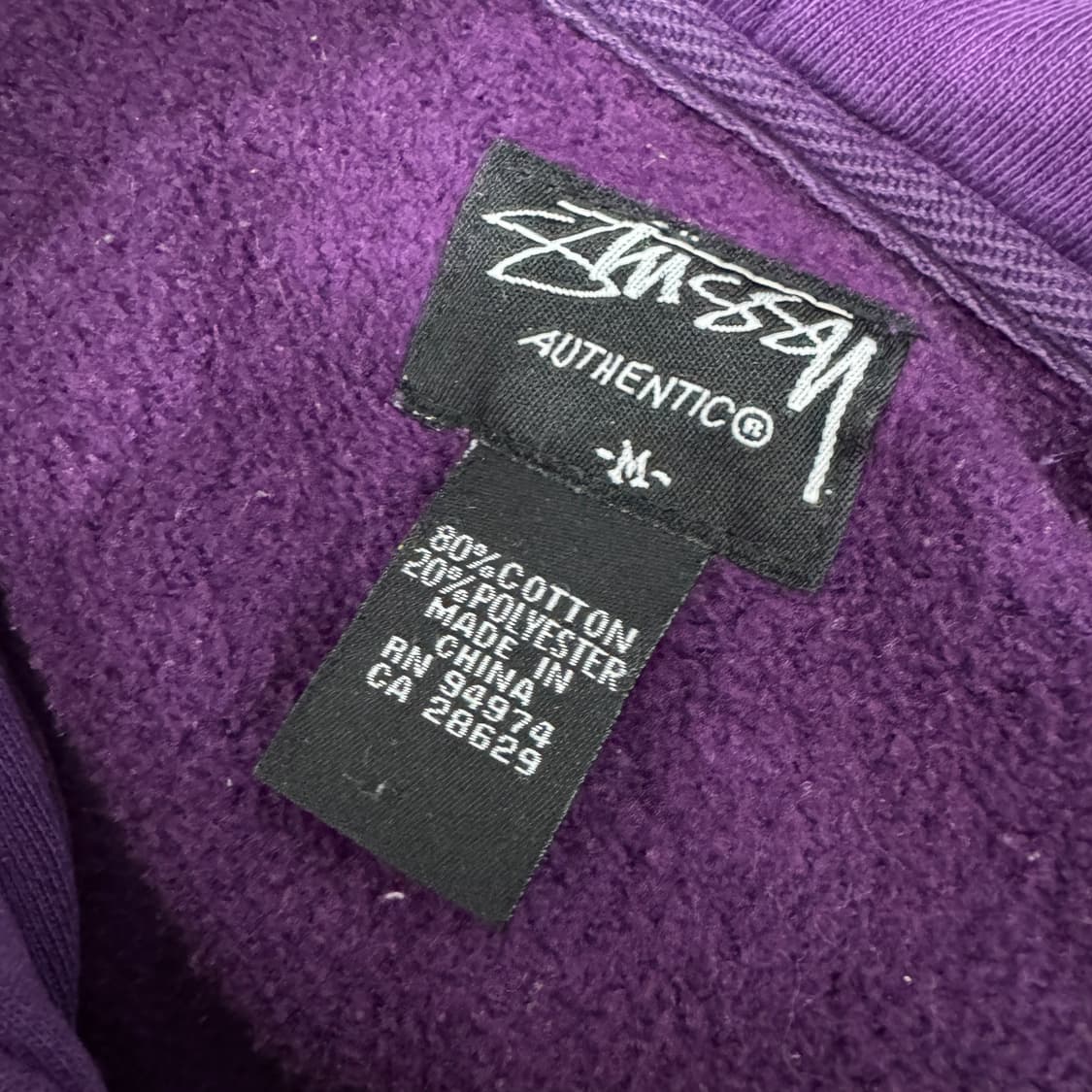 M 스투시 어센틱 페이즐리 후드 집업 상품이미지9