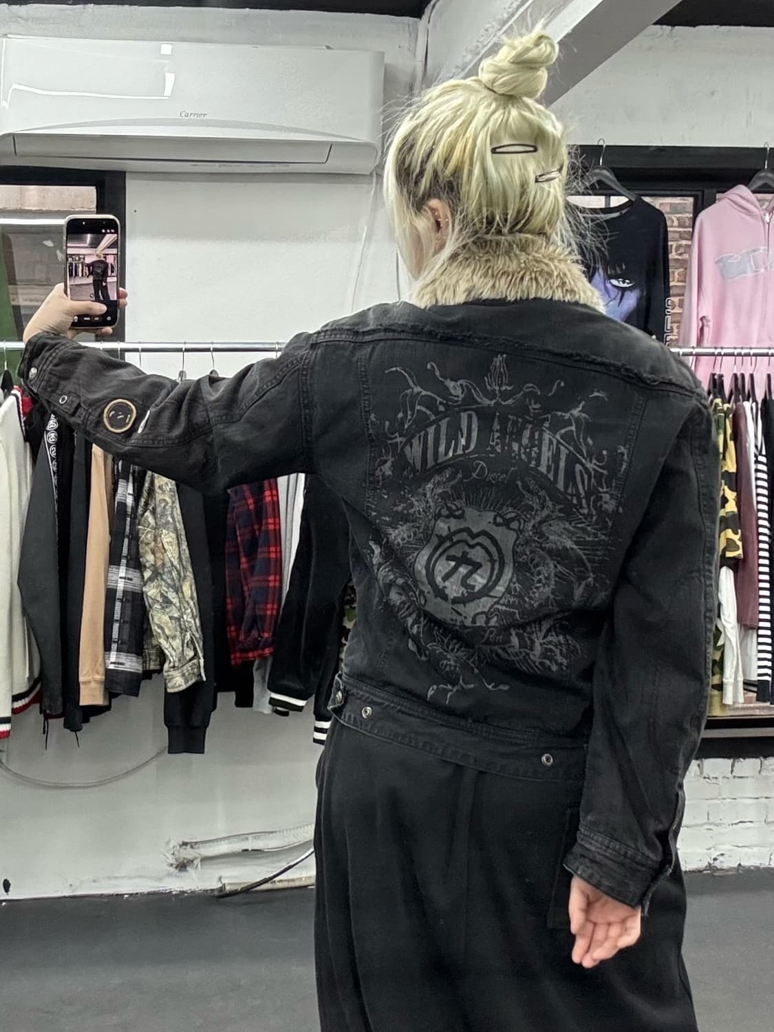 VTG Y2K 쉐르파 데님자켓 상품이미지6