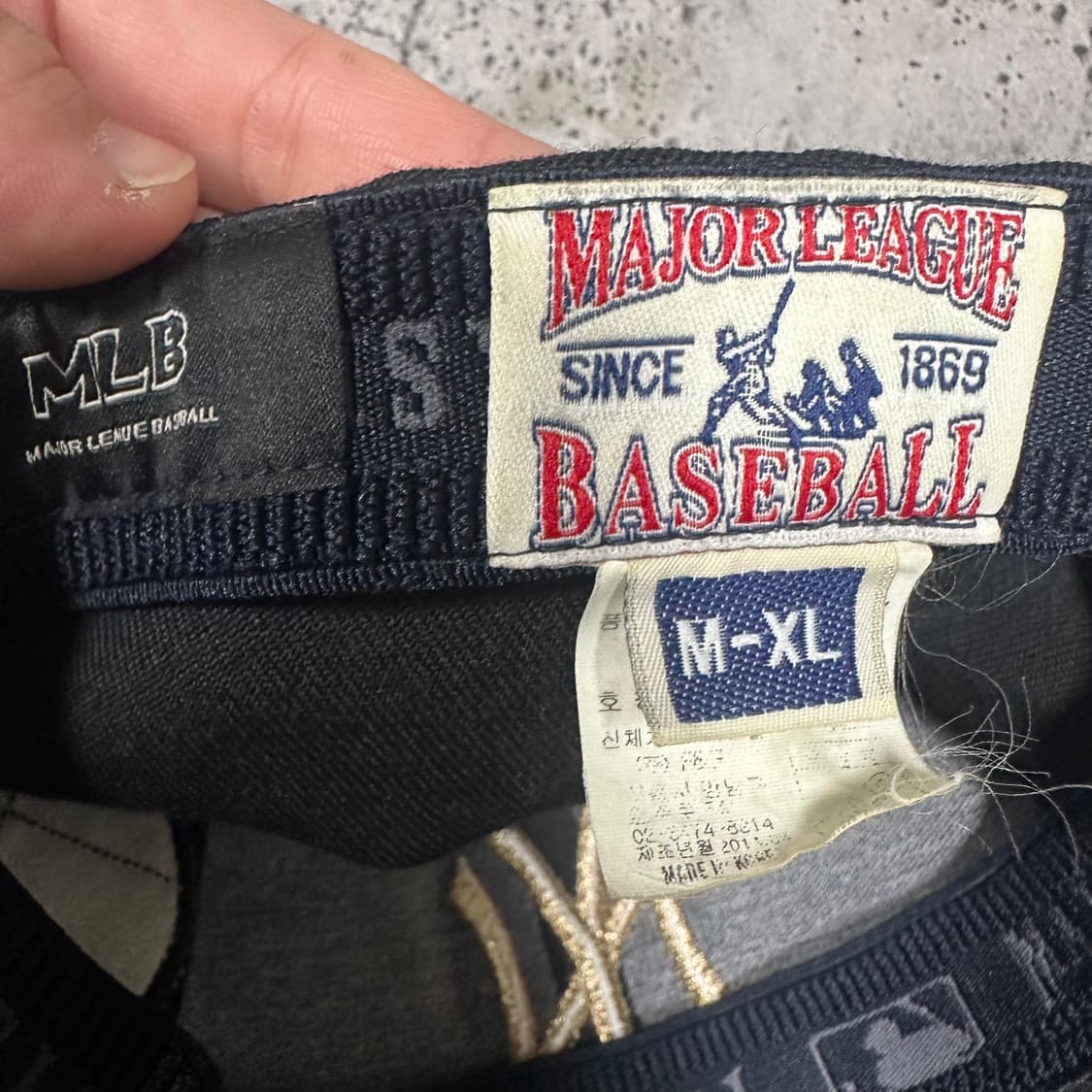 ✨ (바배) MLB 골드 블랙 볼캡 모자  상품이미지4