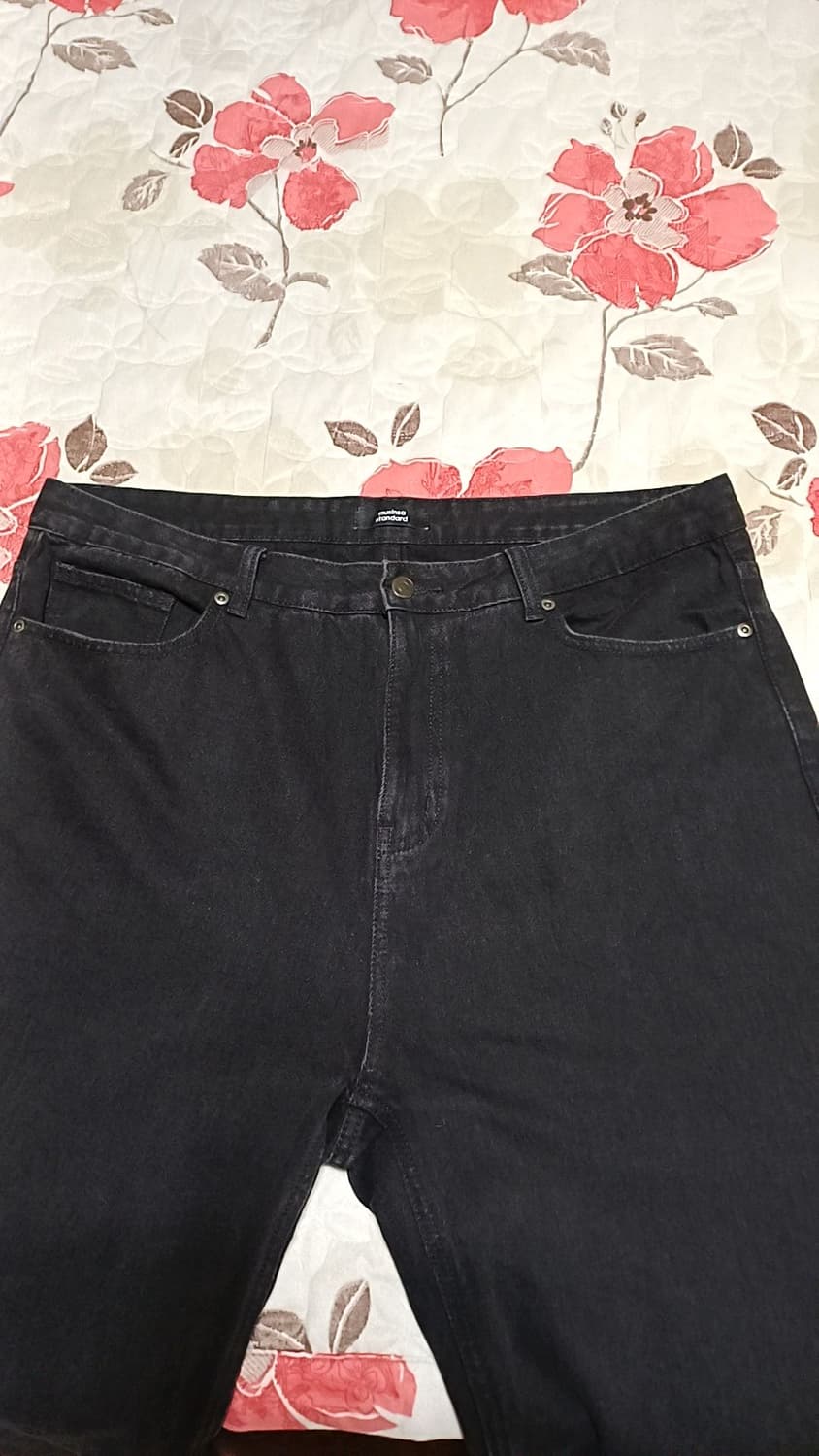 무신사 워시드블랙진 실측39인치 기장108 상품이미지2