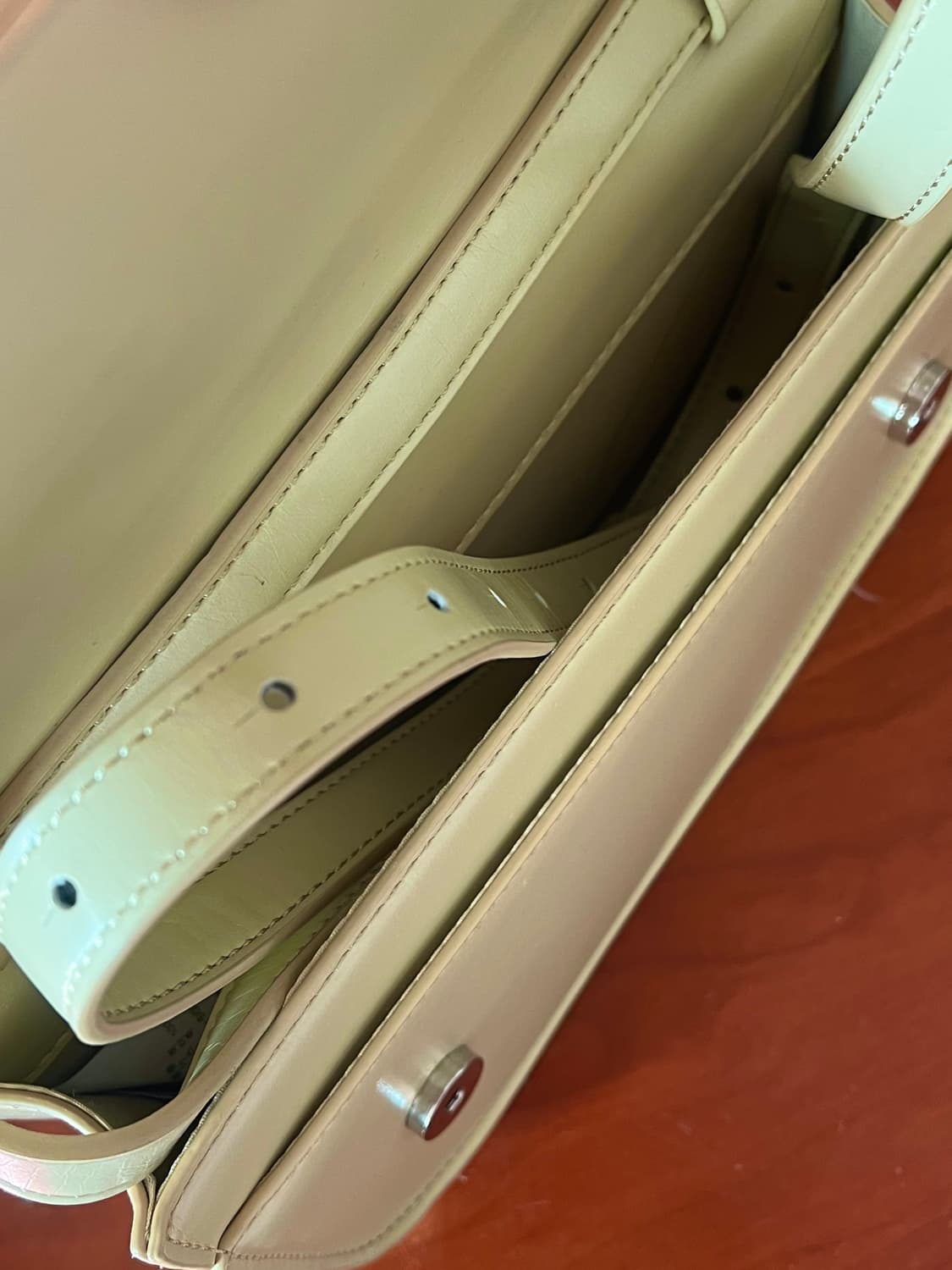 (단종) 에잇세컨즈 연노랑 아이보리 바게트백 버터백 숄더백 크로스백 상품이미지6