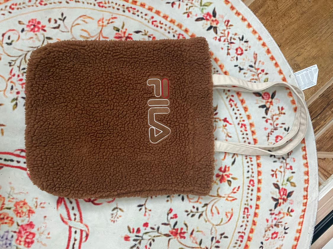 휠라 뽀글이 토트백 브라운 가방 상품이미지2