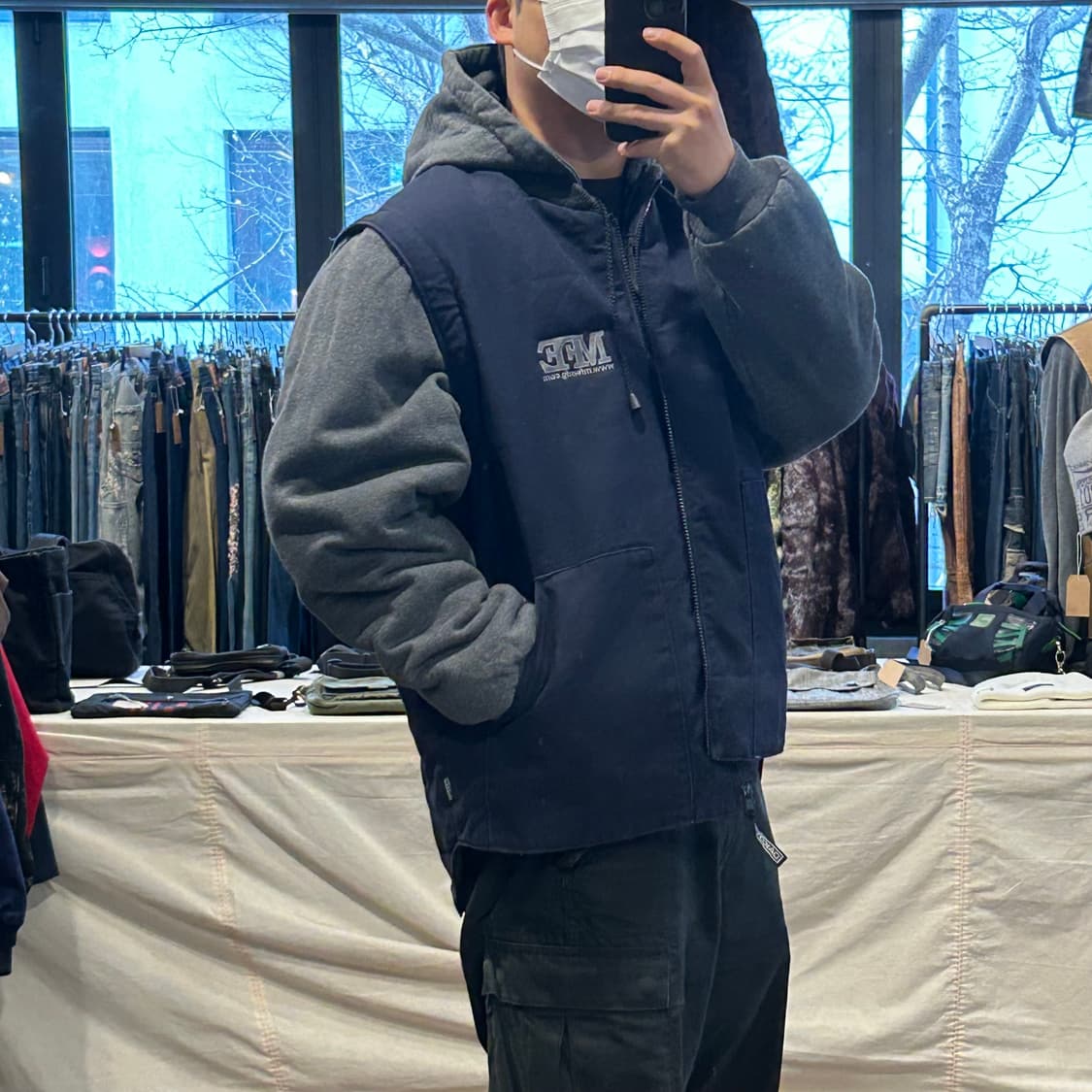 XL) Dakota 다코타 USA 후드 워크 자켓 네이비 상품이미지10