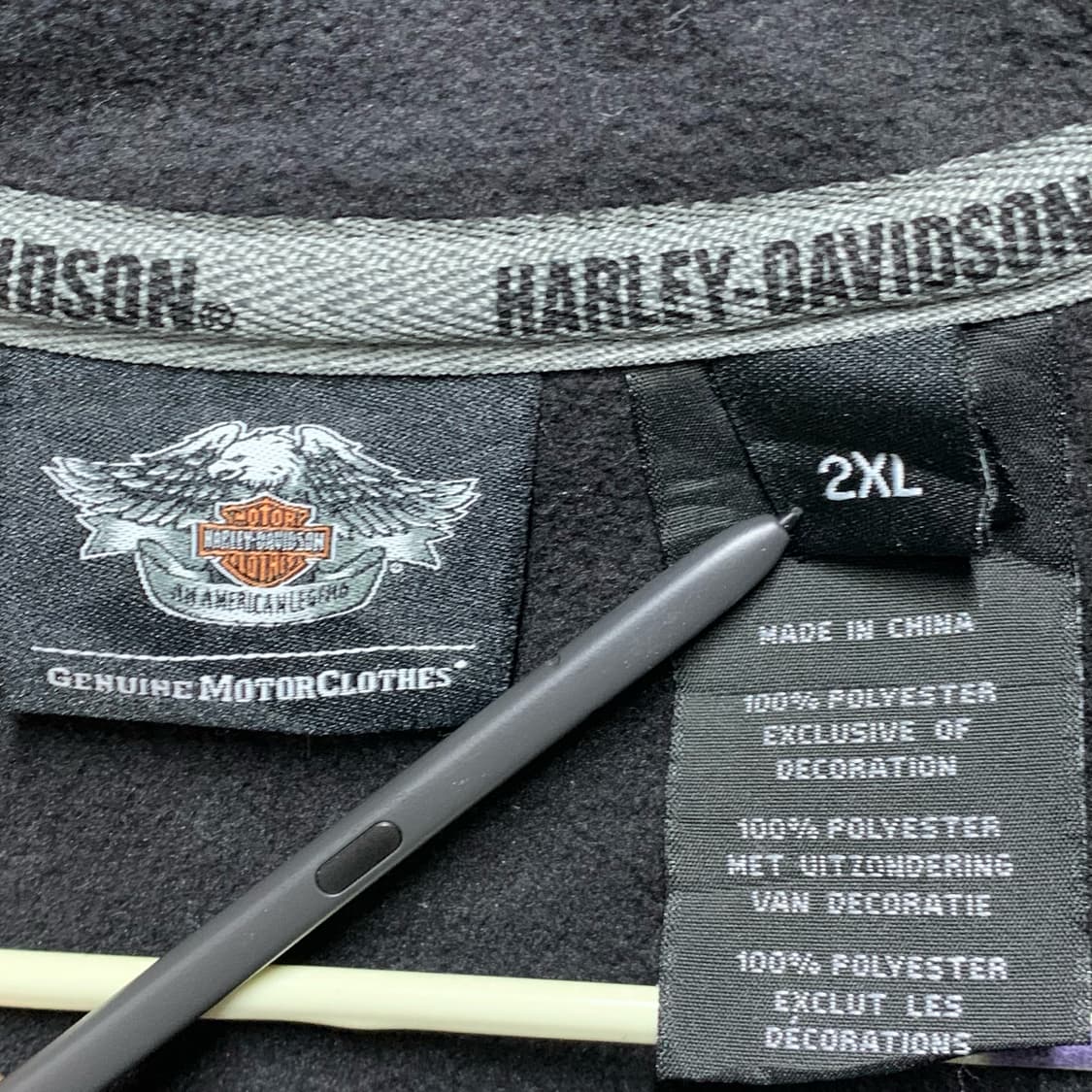 [2XL] 할리데이비슨 헤비웨이트 하프 니트집업 상품이미지4