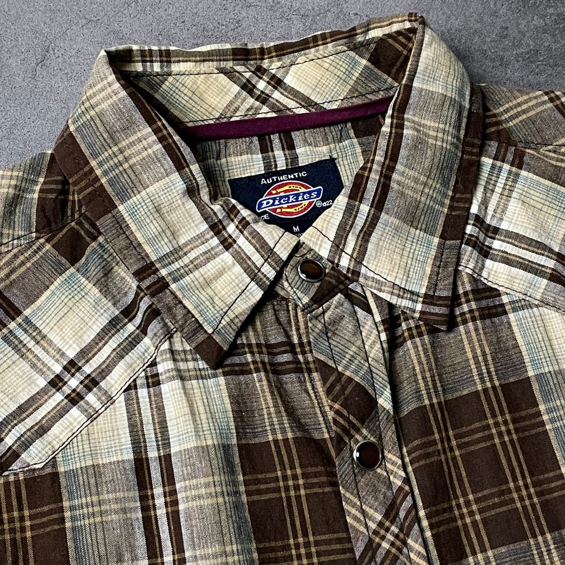 DICKIES 디키즈 빈티지 체크 웨스턴 반팔 셔츠 A00937 상품이미지2