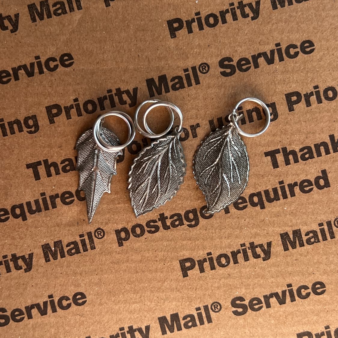 90s vtg Leaf Keyring (3type) 상품이미지1