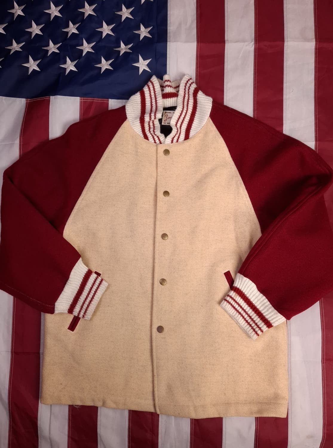 오리지날 미국제조 Zoom 체인 스티치 바시티 자켓 상품이미지5