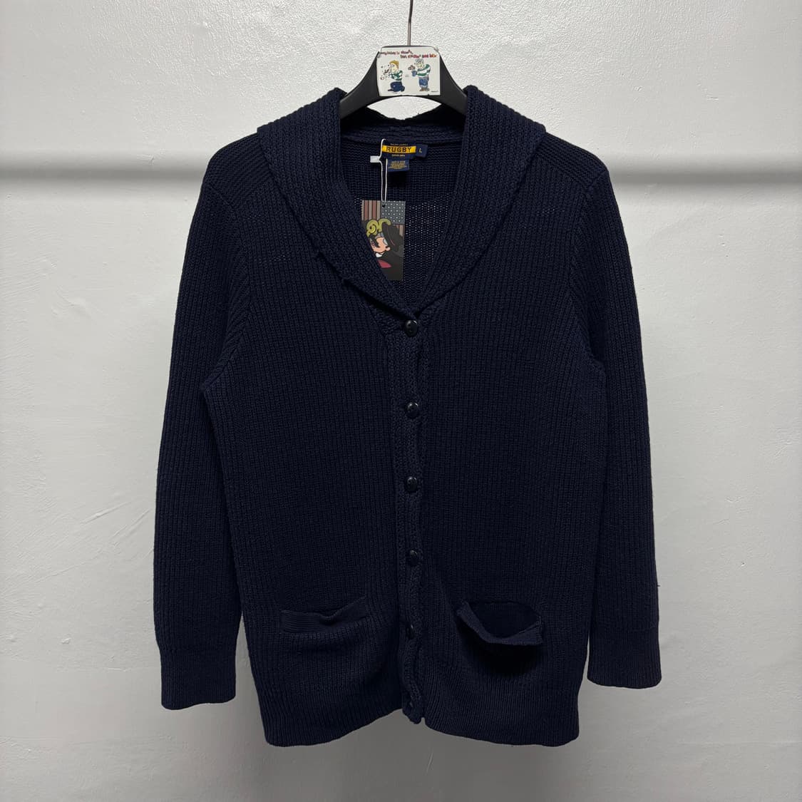 폴로 랄프로렌 럭비 숄카라 가디건 상품이미지1