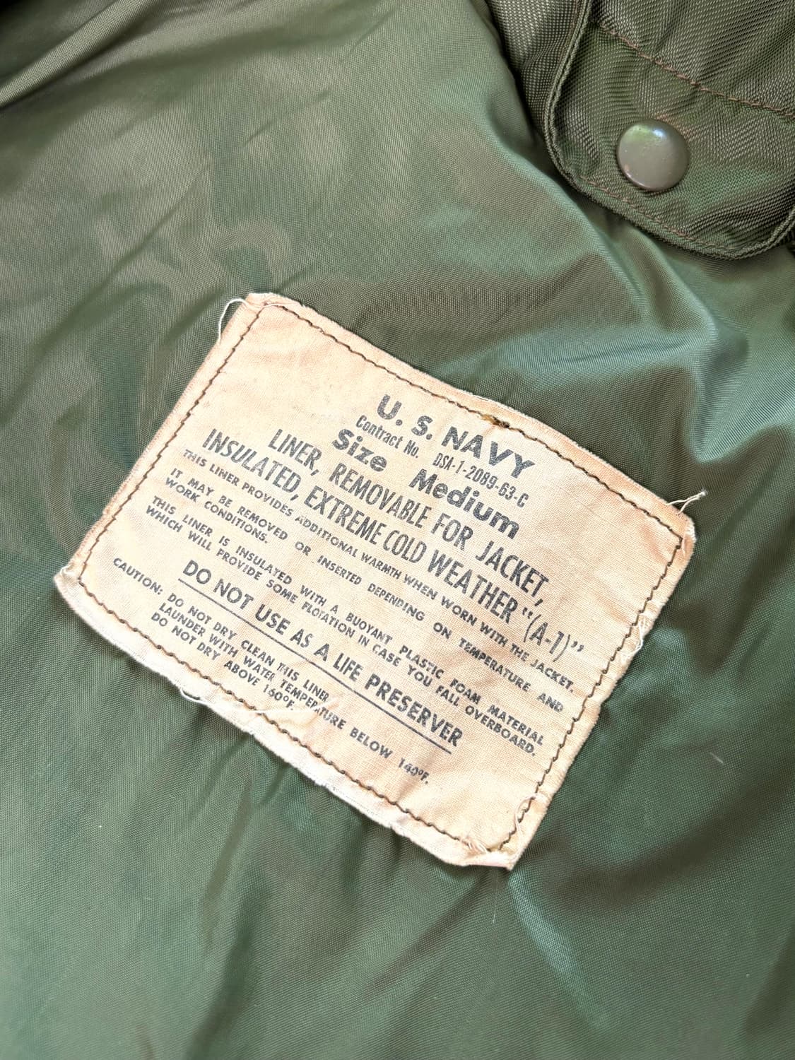 60's 미 해군 A-1 덱 자켓 M(105~108) 상품이미지9