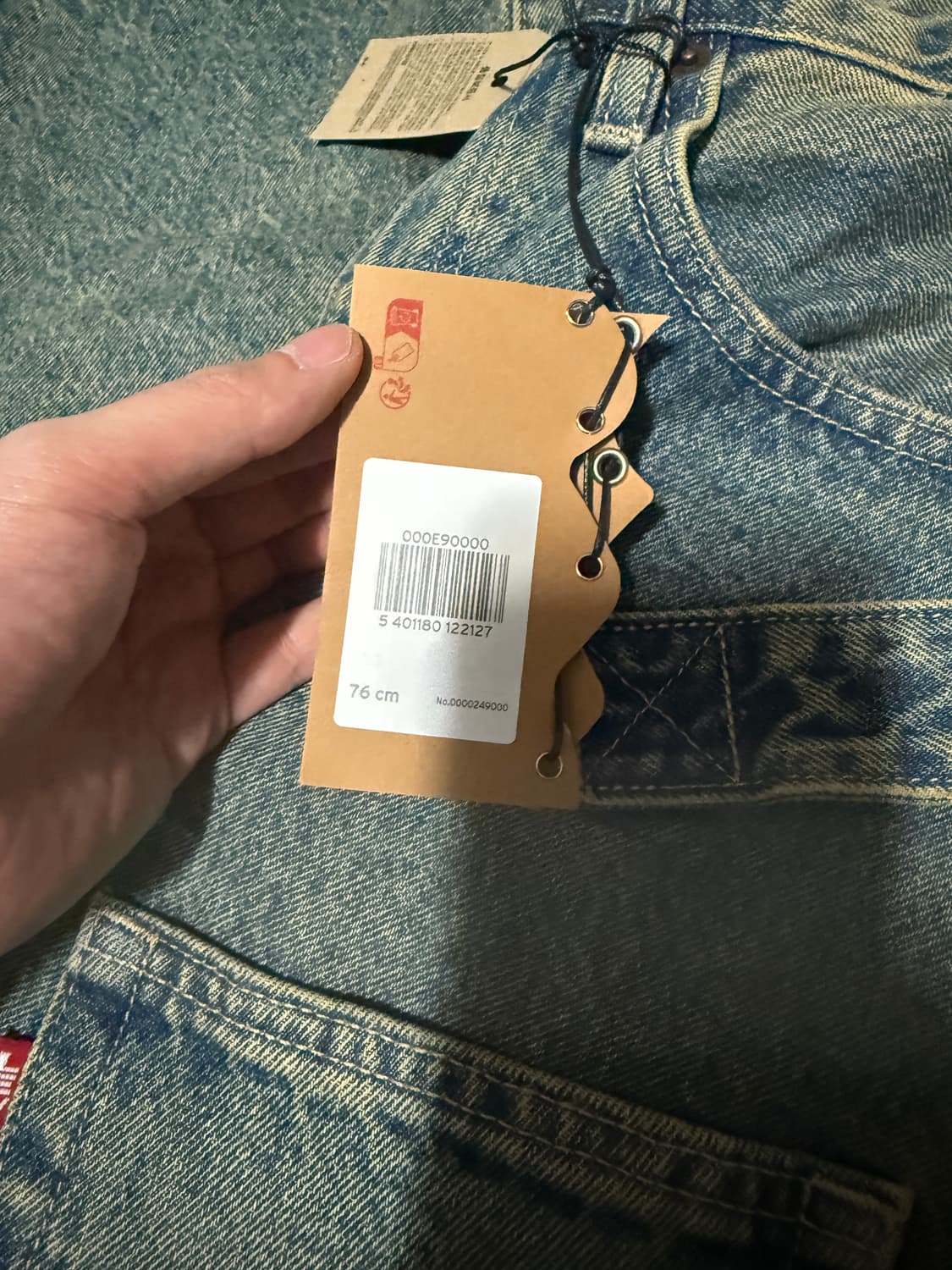 30사이즈 리바이스 앤더슨벨 우먼 오버레이 진 틴티드 인디고 상품이미지2