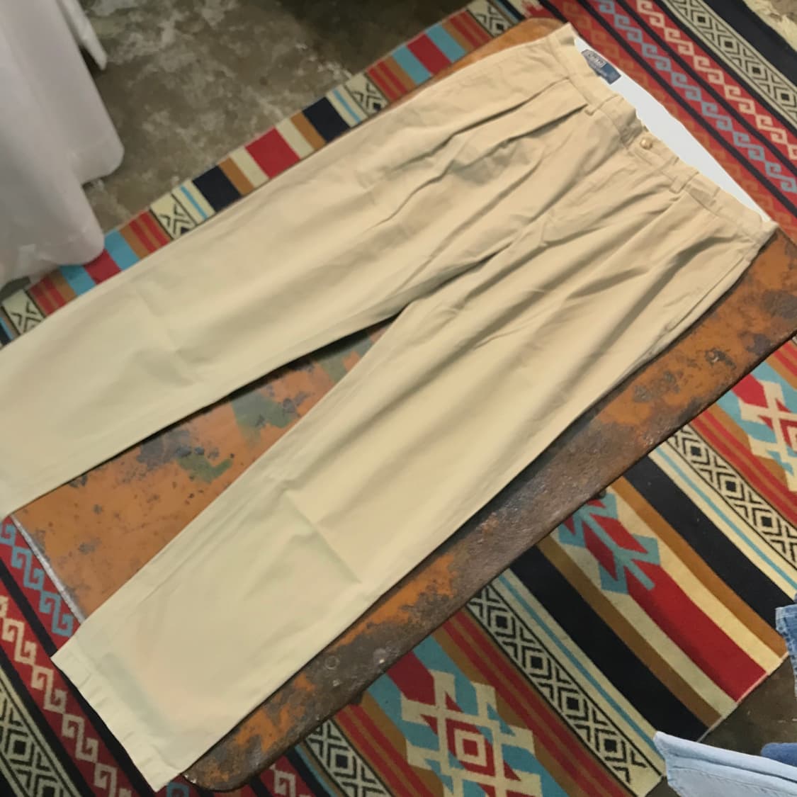 폴로랄프로렌 베이지 투턱 핀턱 치노 팬츠 허리 33 사이즈 상품이미지3