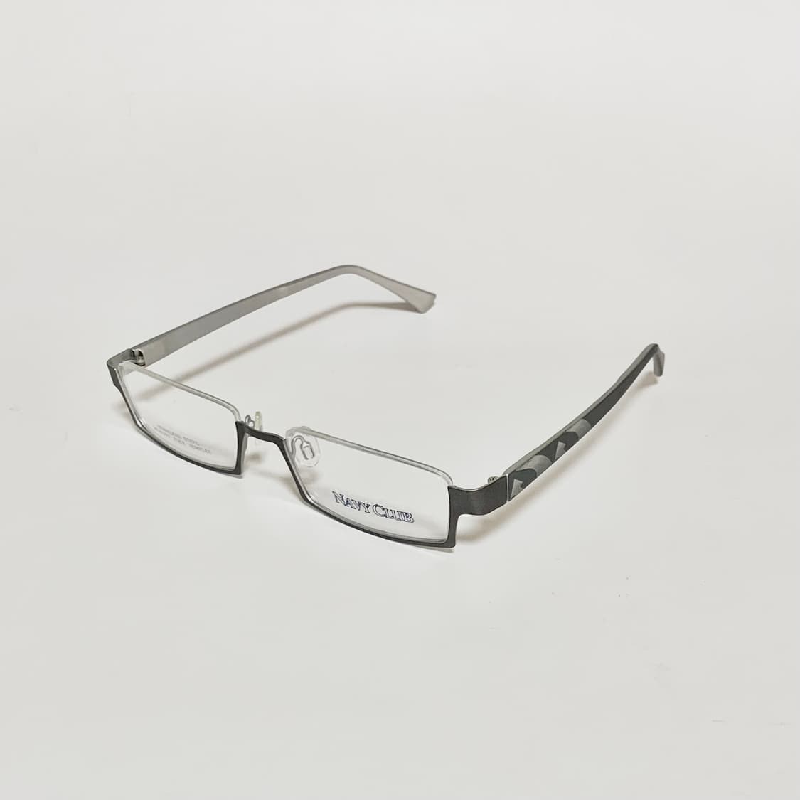 945 데드스탁 역반무테 건메탈 안경 하단 프레임 스테인리스 스틸 픽키 상품이미지3