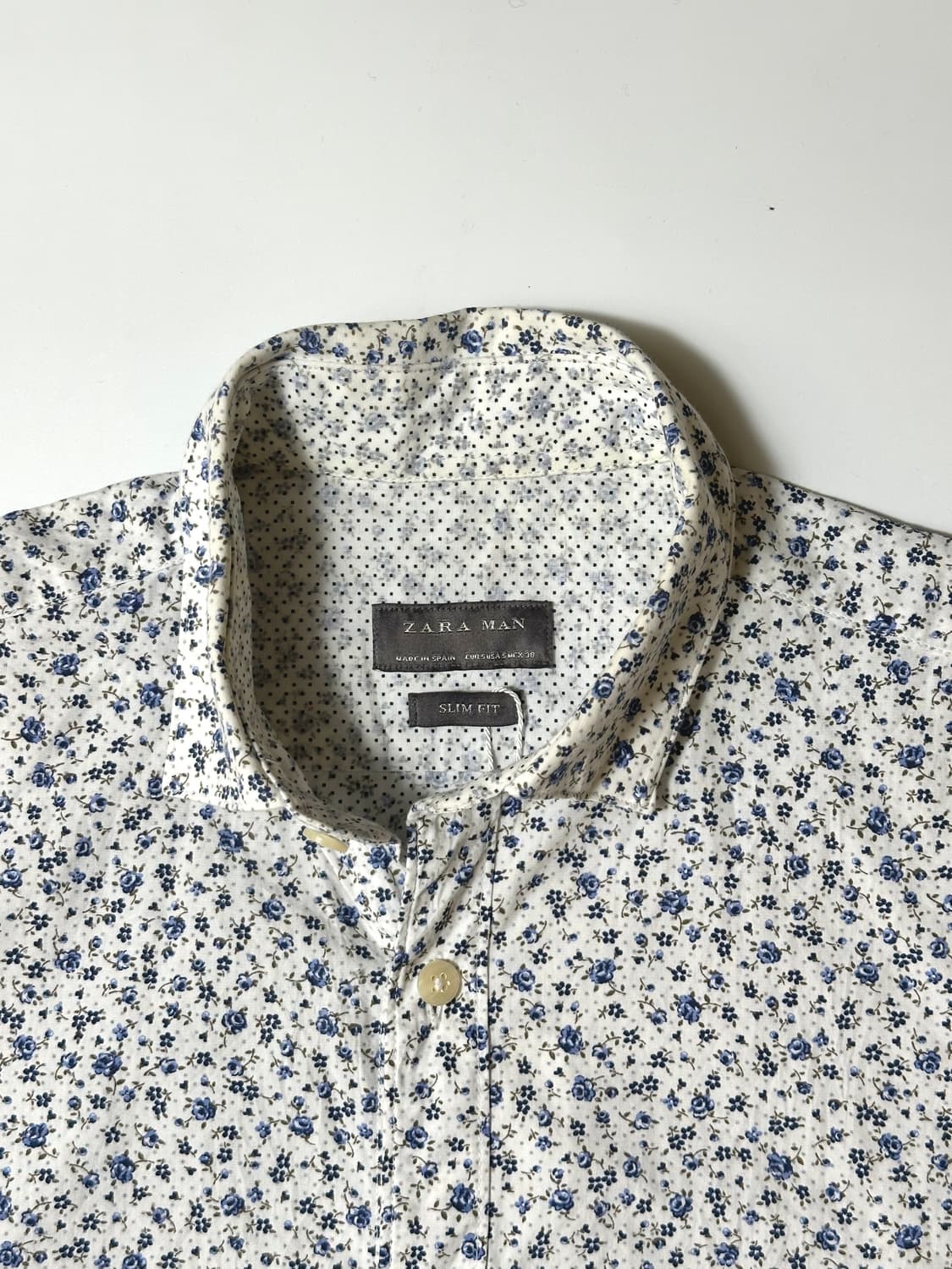 블루 플로럴 셔츠  상품이미지3