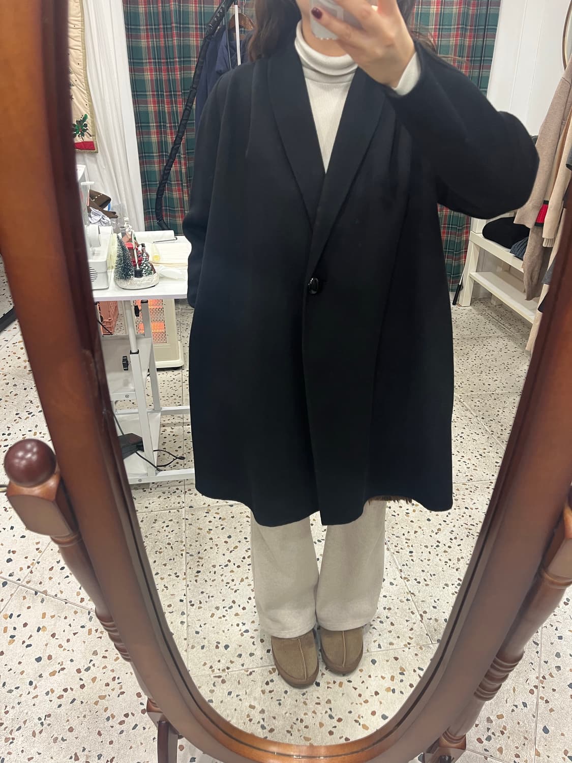 PEONY COLOMBO 퓨어 캐시미어 핸드메이드 코트 상품이미지6