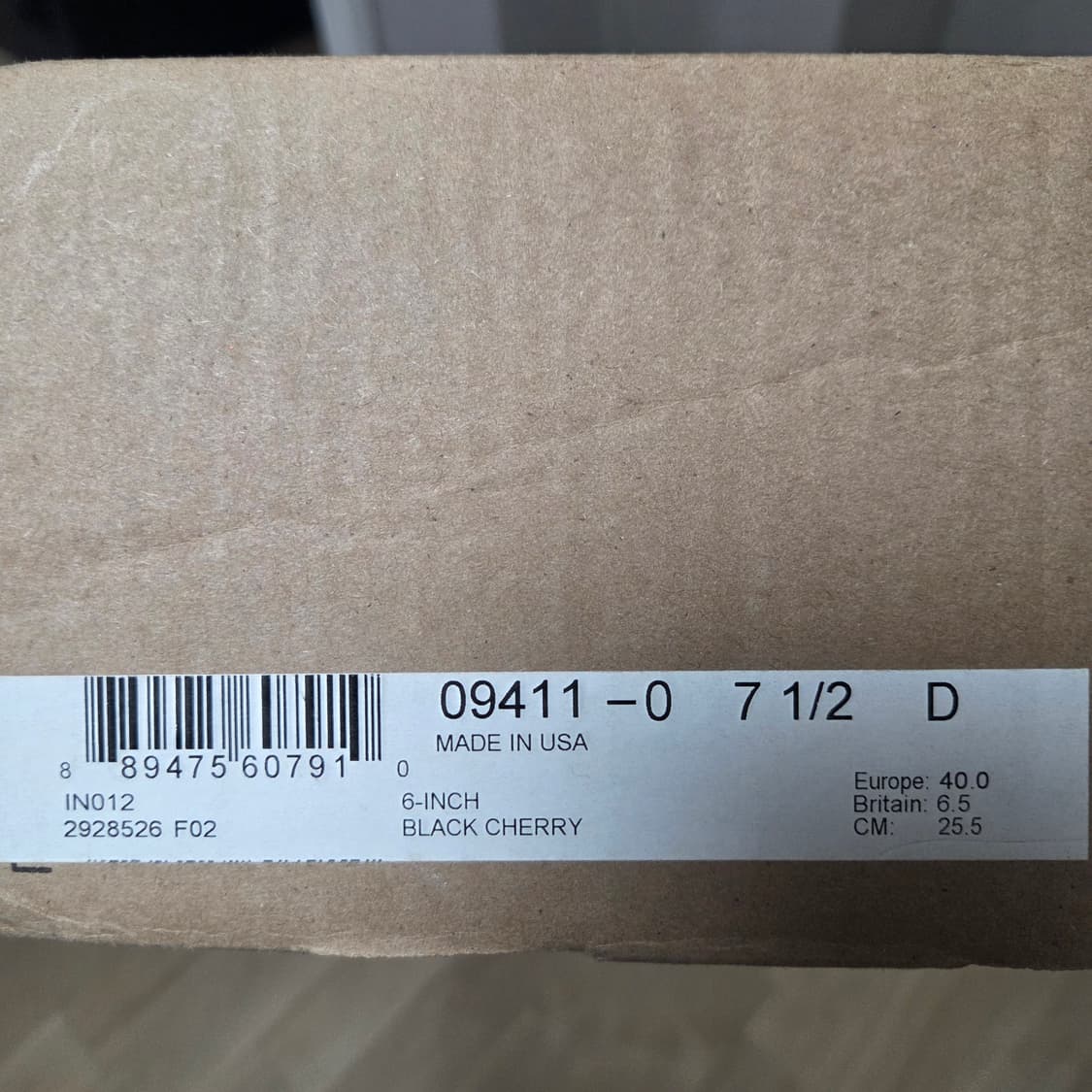 레드윙 9411 벡맨 블랙체리 페더스톤 7.5D 상품이미지8