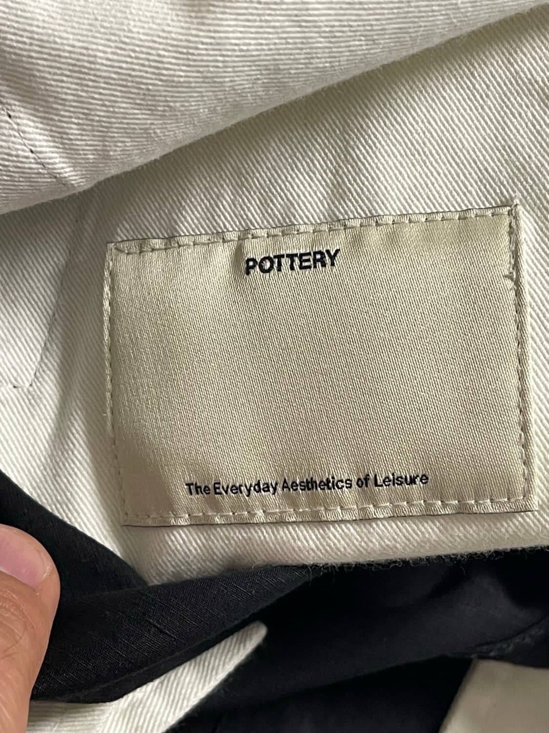 2025 SS 포터리 투플리츠 와이드 팬츠 블랙 1 상품이미지7