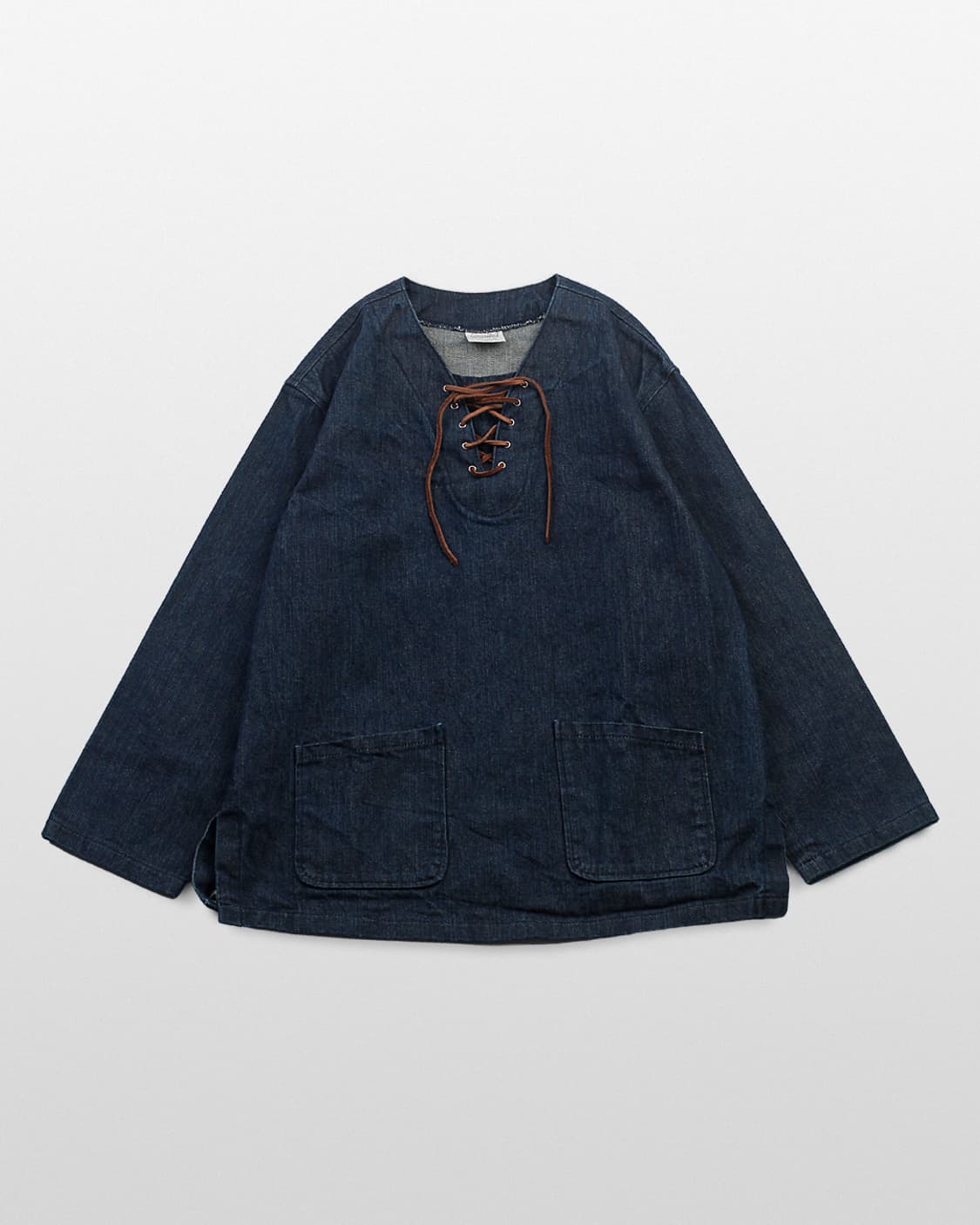 FREAK’S AMERICA Lace Up Denim Pullover M 상품이미지1