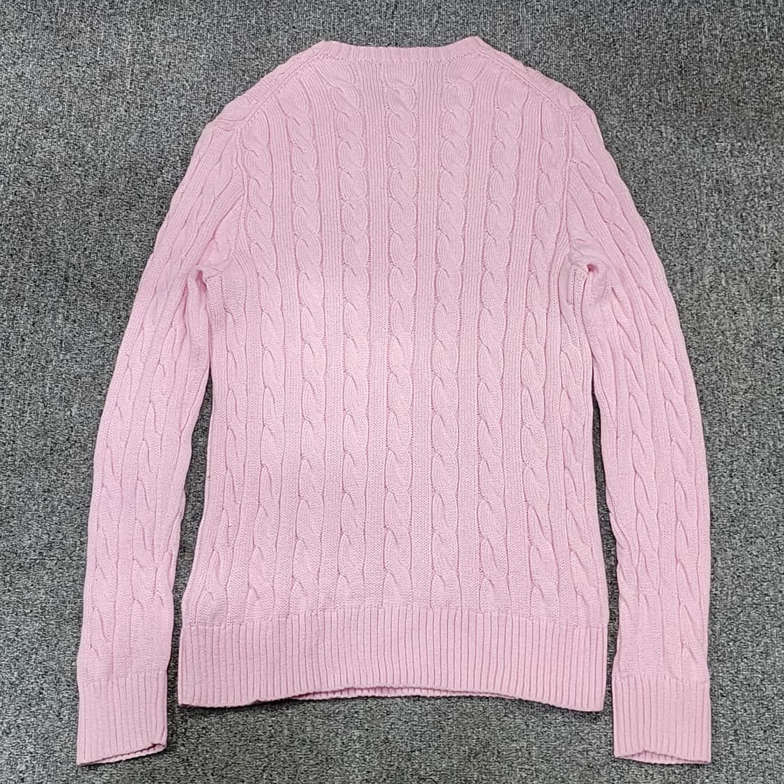 폴로 랄프로렌 케이블 꽈배기 신형택 니트 스웨터 핑크 M 상품이미지2