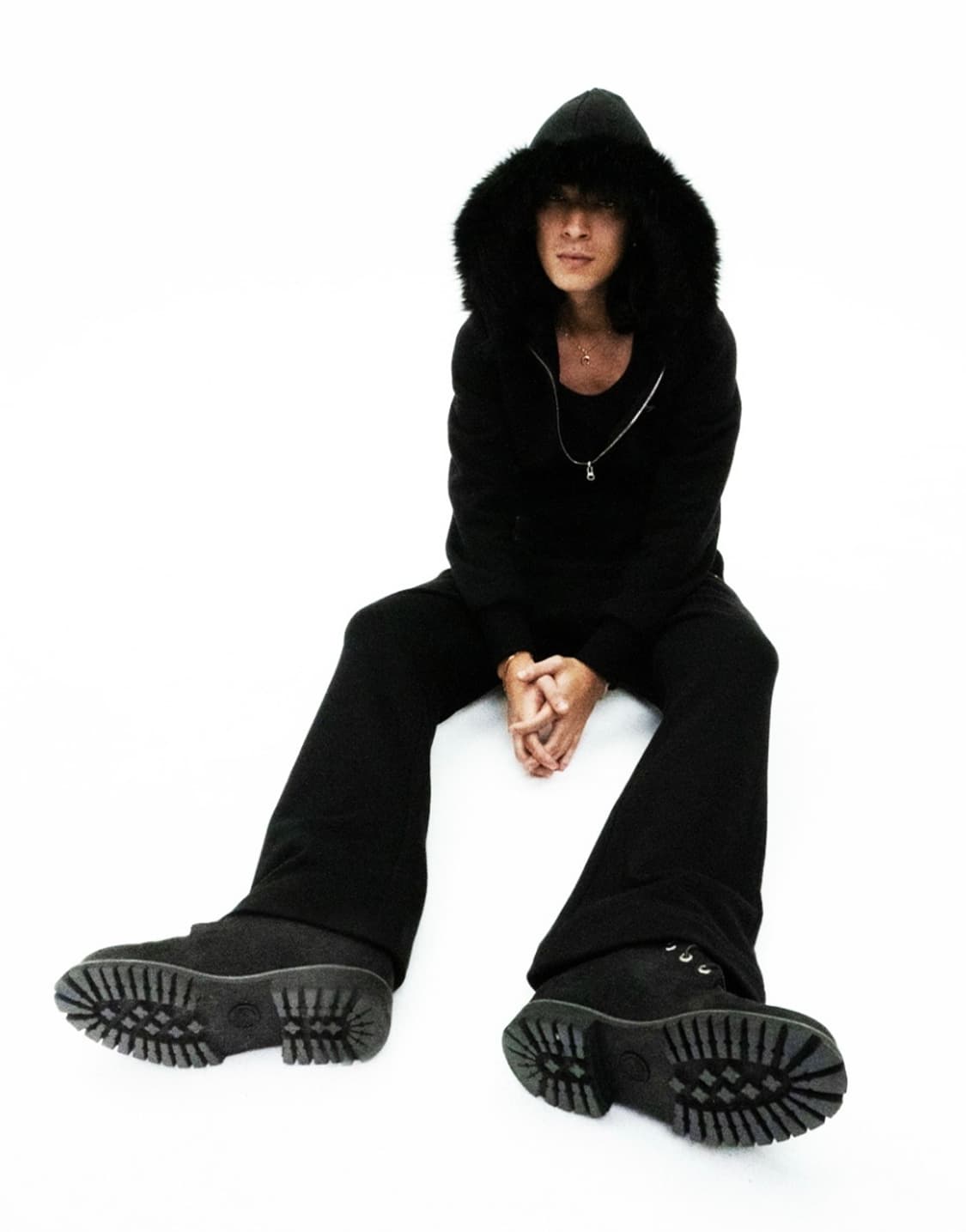 펑쉐이 후드집업 블랙 1 상품이미지2