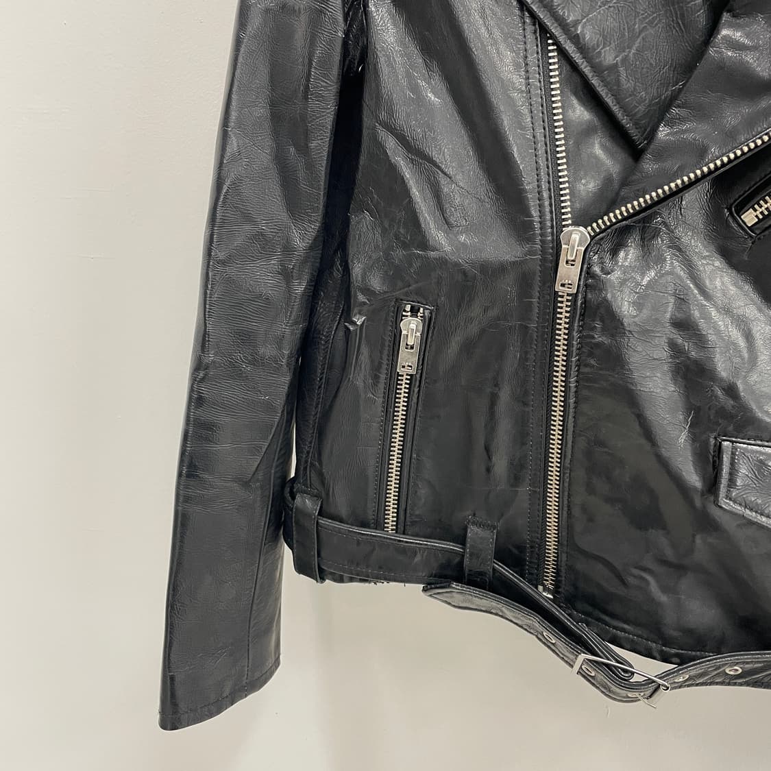 이로 블랙 레더 라이더 자켓 상품이미지5