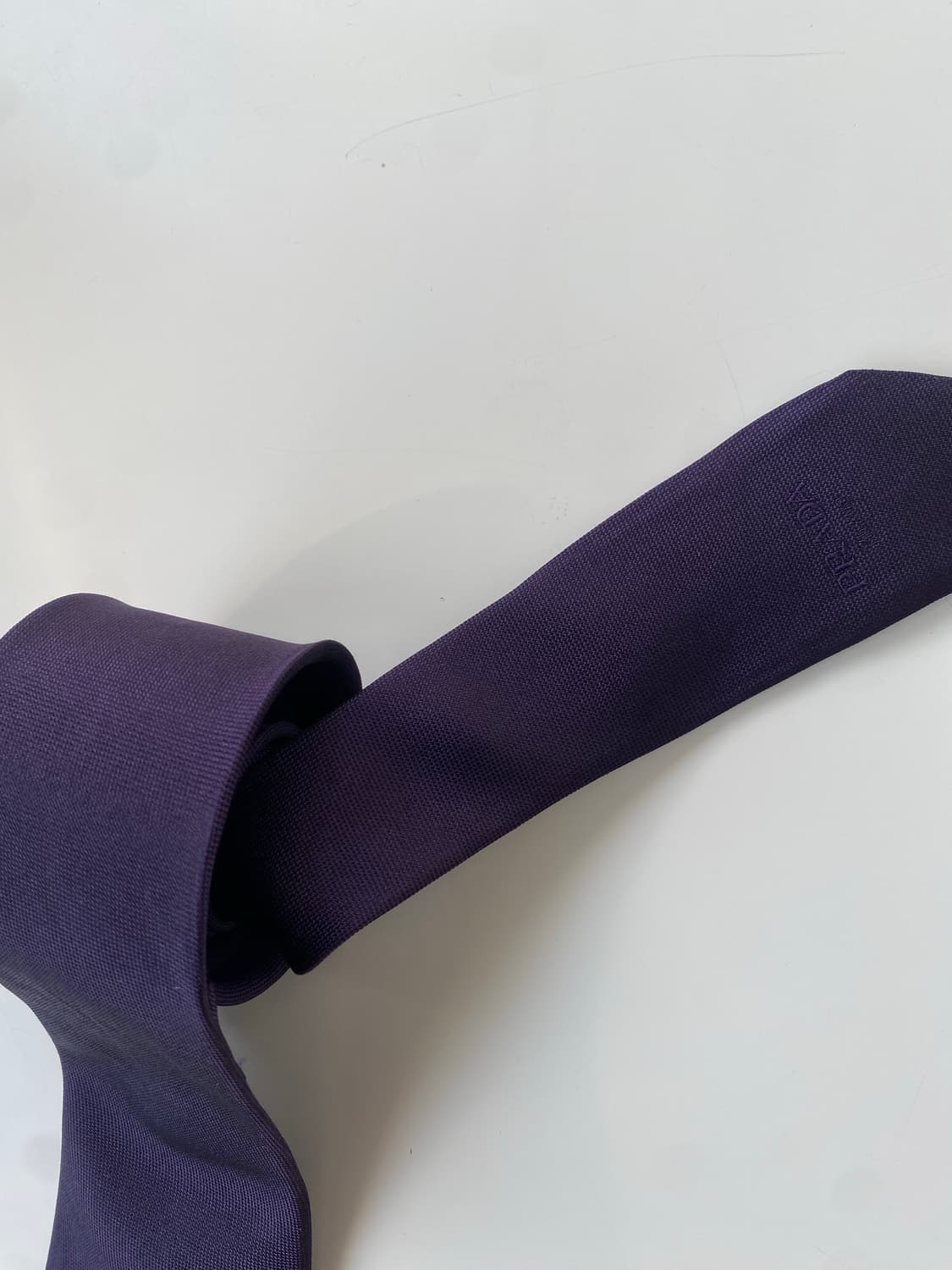 프라다 (PRADA) 퍼플 명품 정품 넥타이 상품이미지2