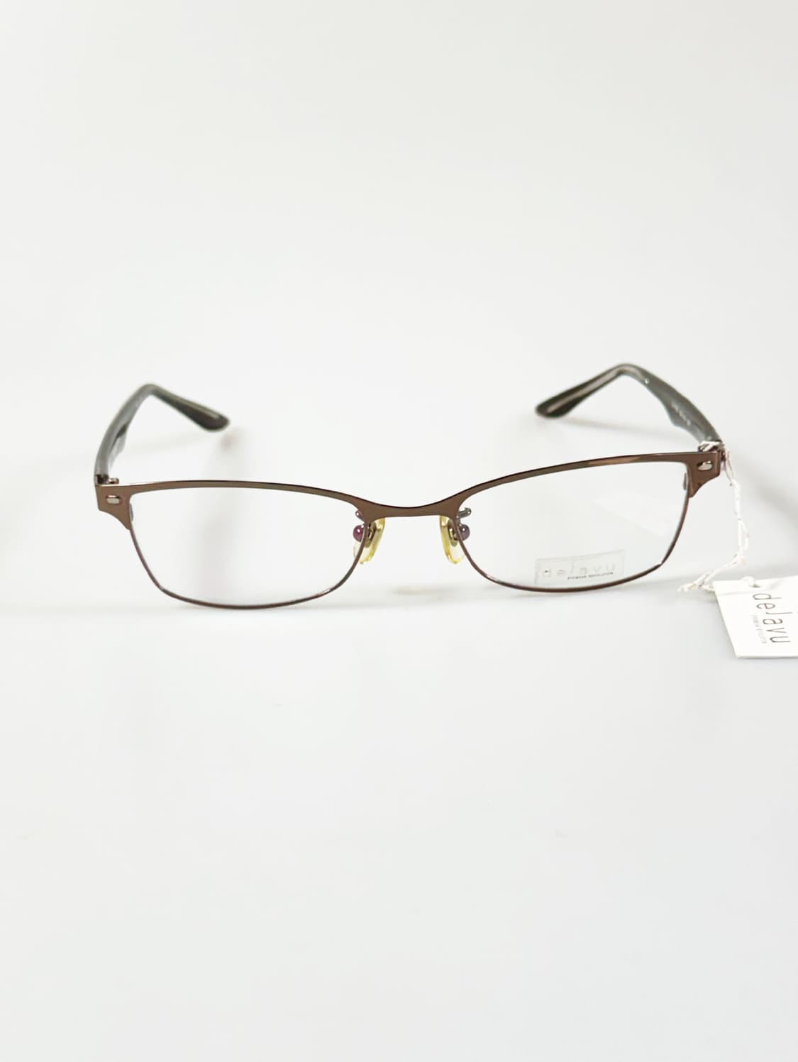 DEJAVU 슬림 스퀘어 메탈 프레임 빈티지 안경 상품이미지2