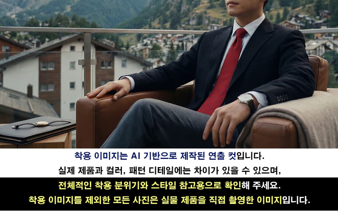 듀퐁 실크 레드 미니 패턴 넥타이 8.9cm A~A+등급 K2028 상품이미지5