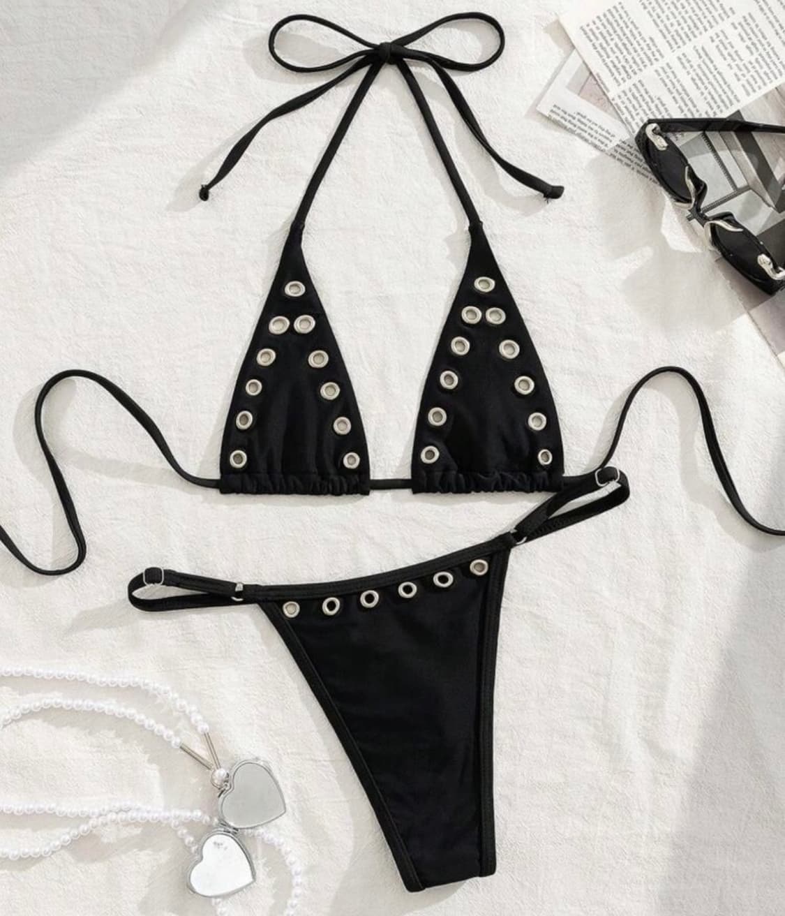 스터드 비키니 블랙 상품이미지2